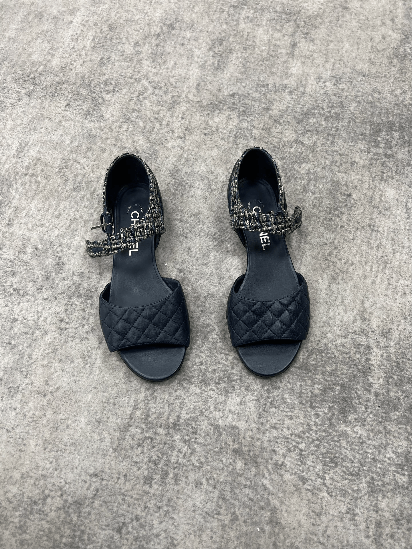 Chanel Chanel Plaid Sandals us_6 Women Size US 6 / IT 36 - 1 Thumbnail