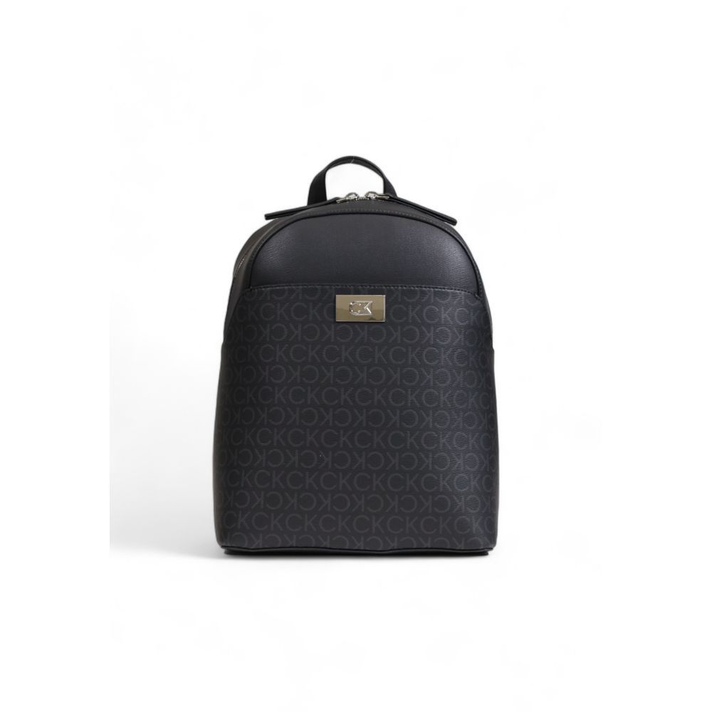 Calvin Klein Black Recycled Polyester Women's Backpack Size ONE SIZE - 1 Thumbnail