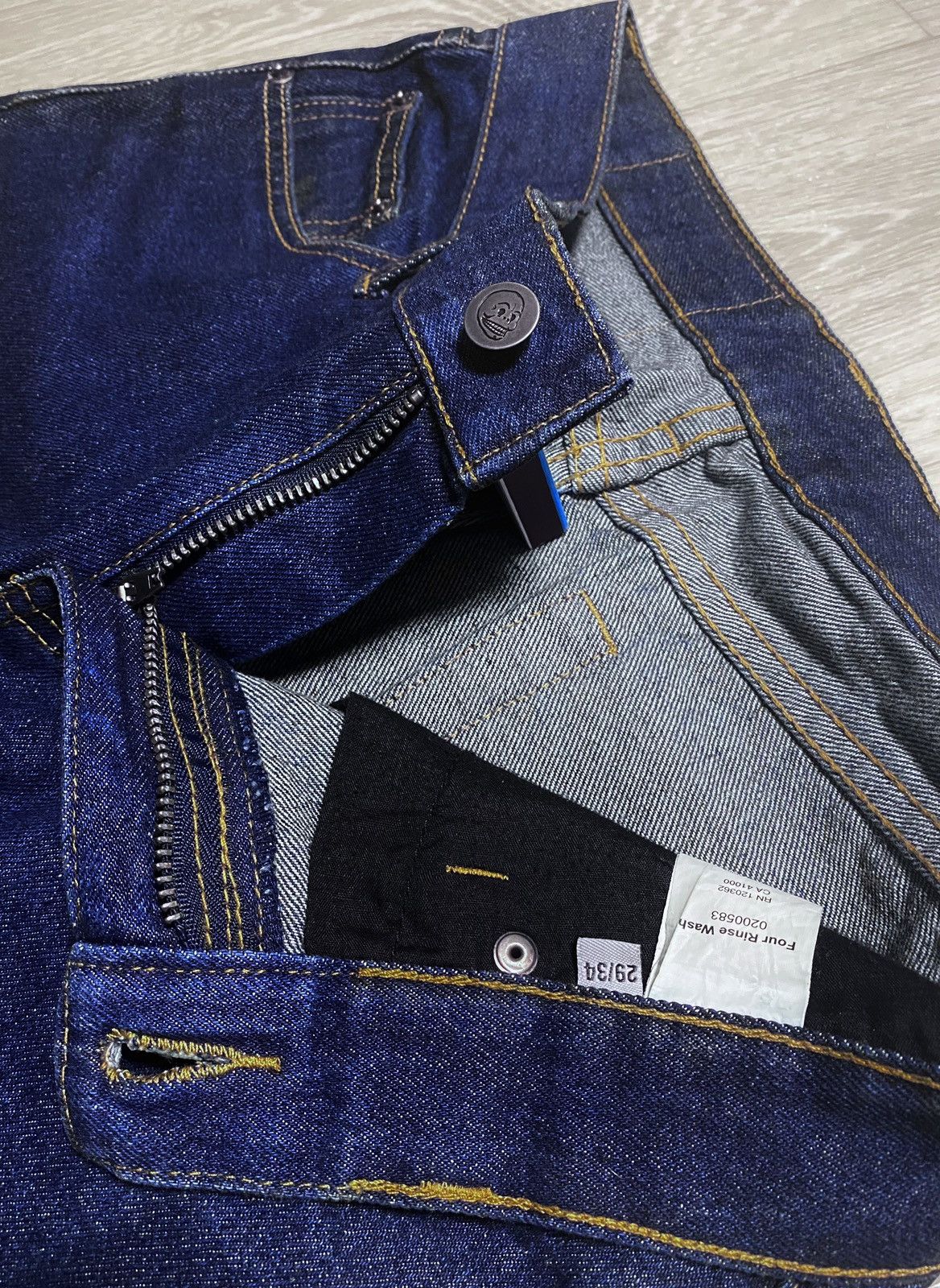 Cheap Monday Cheap Monday Four Rinse Wash Cotton Navy Jeans Thick Denim Size 29" - 14 Thumbnail