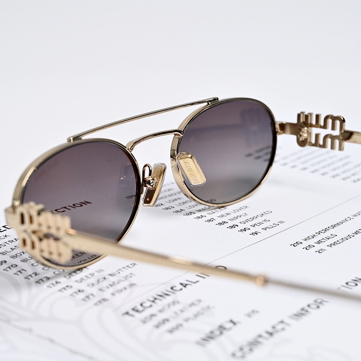 Miu Miu MIU MIU 0MU 54ZS SUNGLASSES Size ONE SIZE - 4 Thumbnail