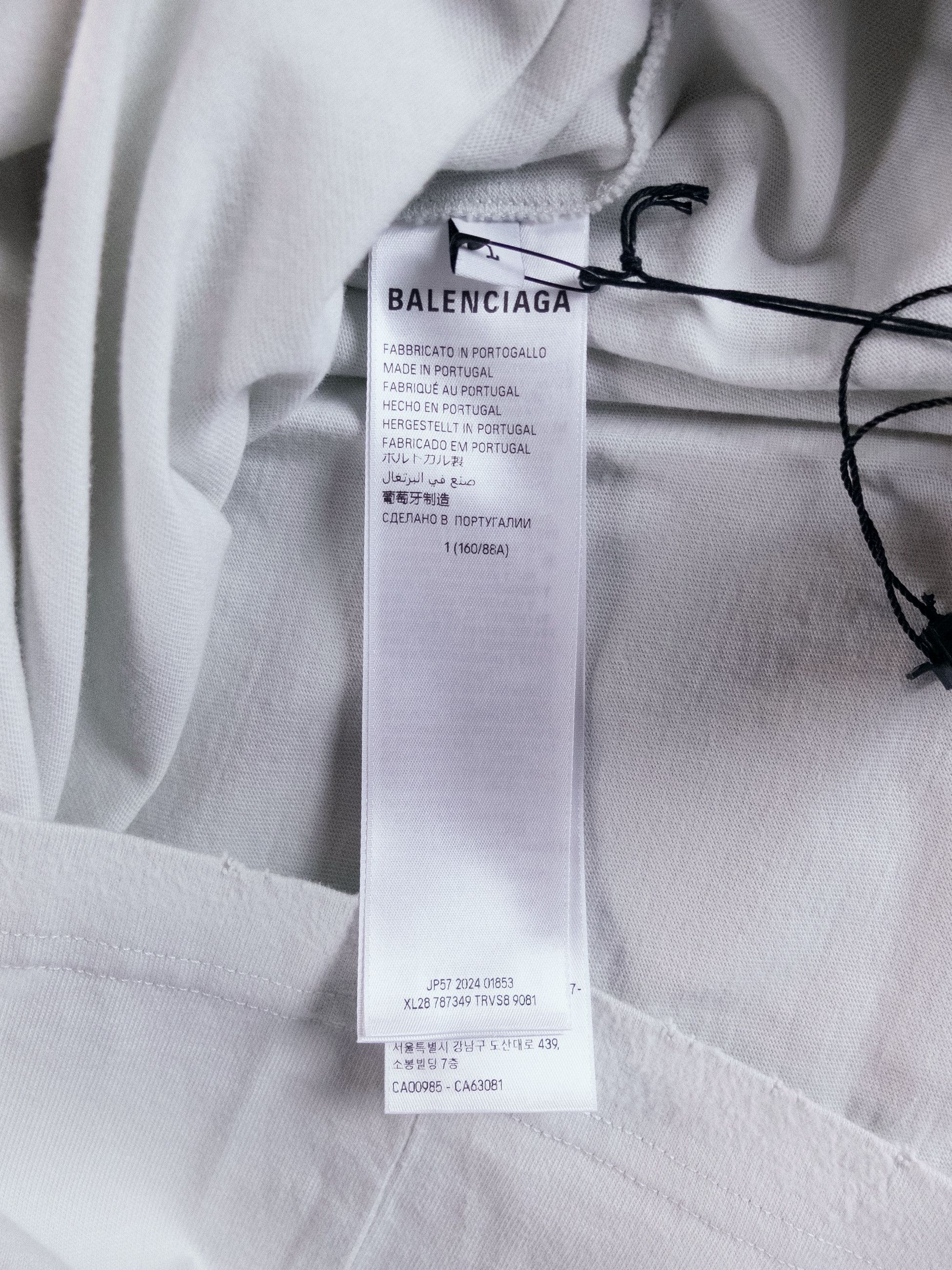 Balenciaga BALENCIAGA 3B Liquified white oversize t-shirt Size 1 q Size US S / EU 44-46 / 1 - 10 Thumbnail