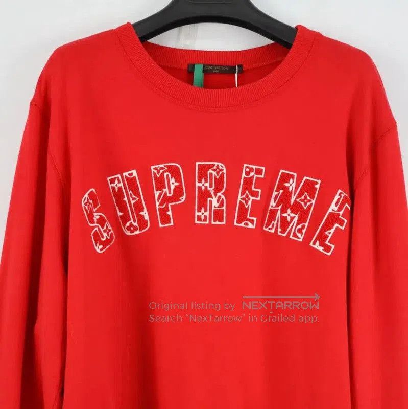 Louis Vuitton Louis Vuitton Men's Red Sweatshirt for Spring Autumn . Size US L / EU 52-54 / 3 - 3 Thumbnail