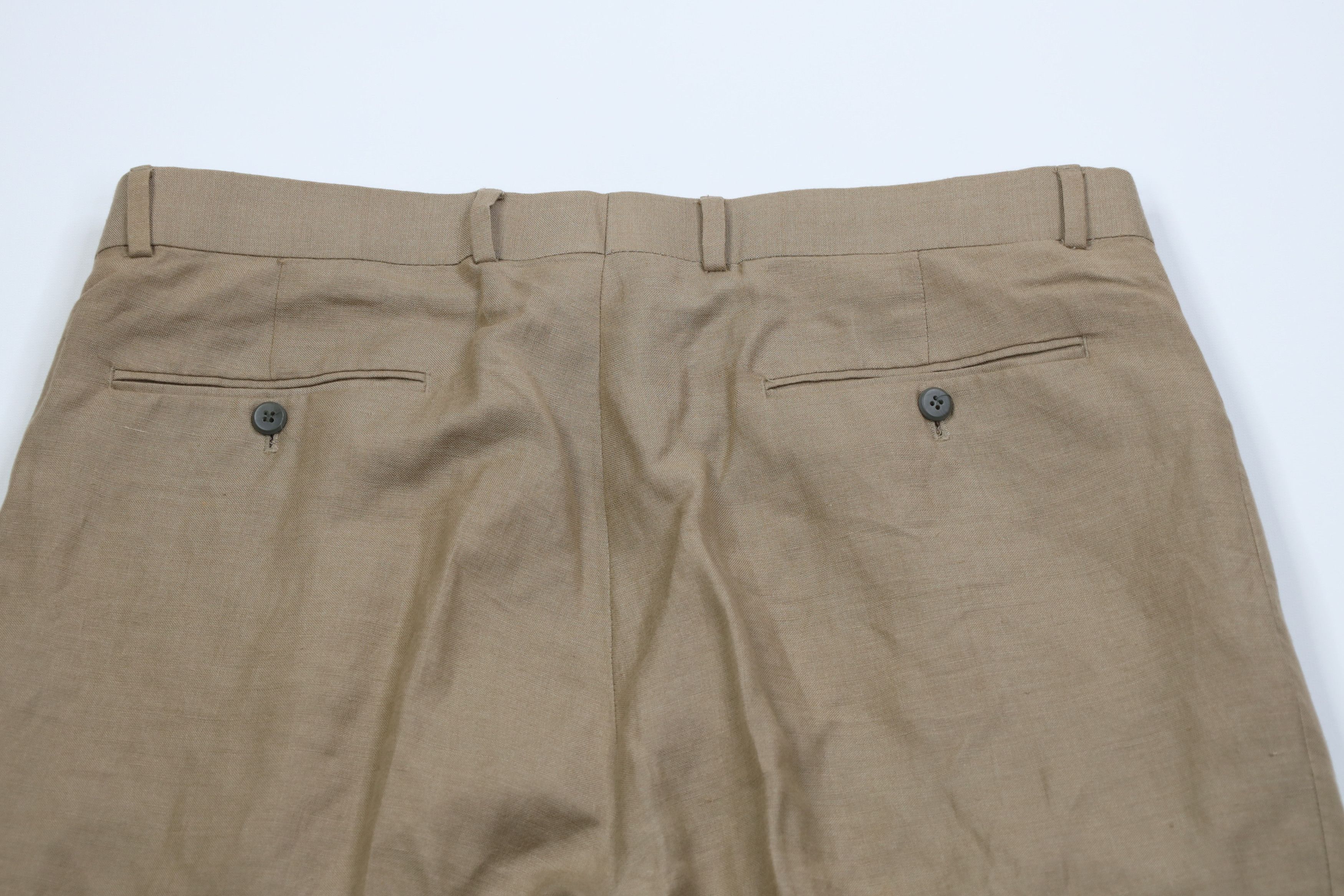 Vintage Vintage 90s Streetwear Linen Blend Wide Leg Chino Pants Size US 38 / EU 54 - 11 Thumbnail