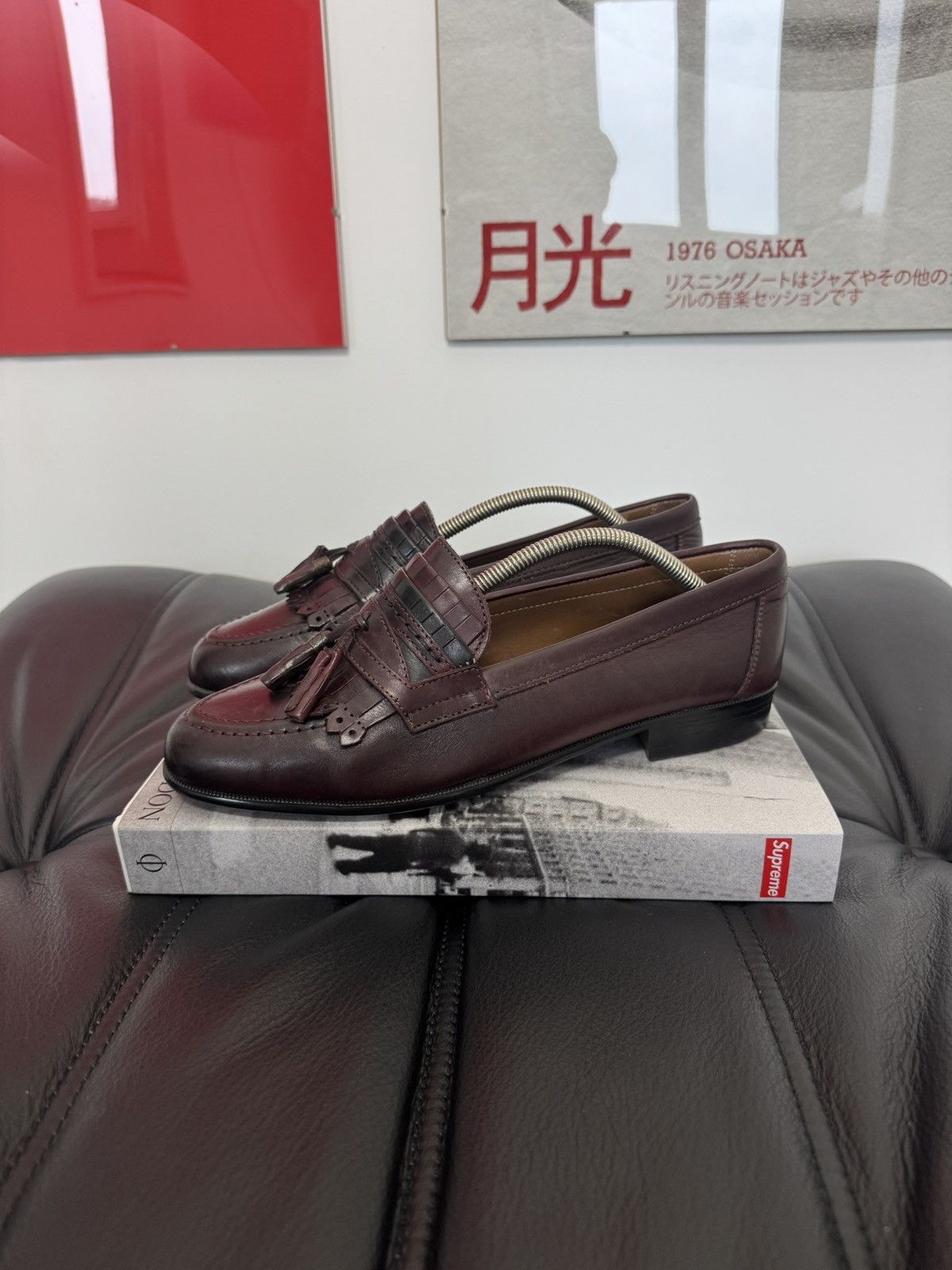 Vintage High Quality Leather Loafers Vintage Y2k Italy Hype Brown Size US 9.5 / EU 42-43 - 2 Thumbnail