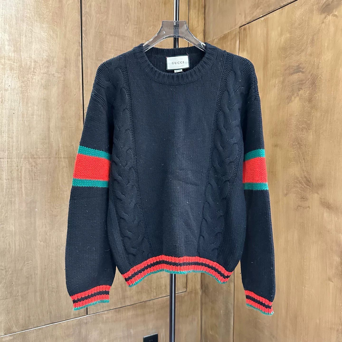 Gucci Gucci Knit Striped Red Sweater S Women Size S / US 4 / IT 40 - 1 Thumbnail