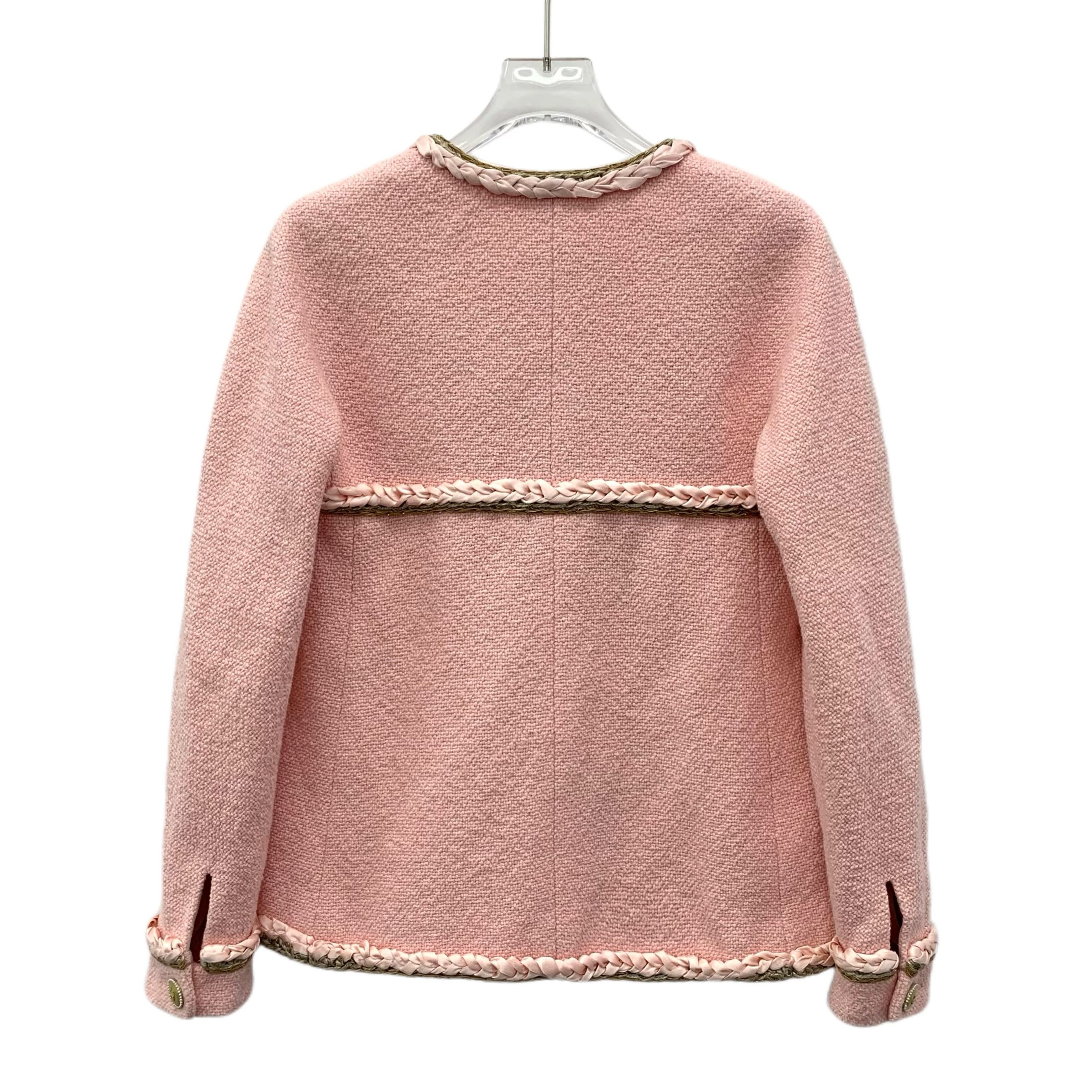 Chanel Chanel Tweed Jacket Seoul Collection Pink (S) Size S / US 4 / IT 40 - 8 Thumbnail