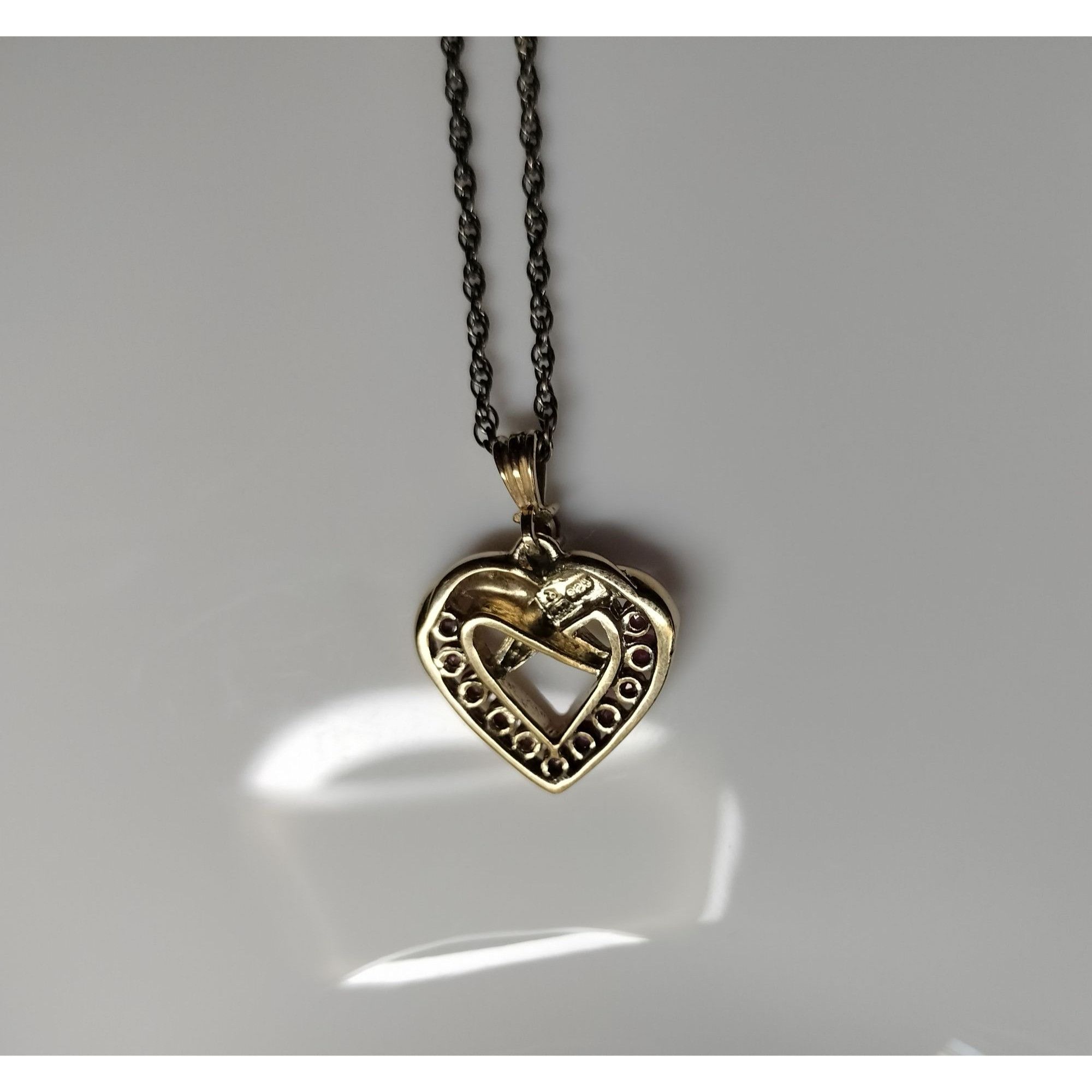 Vintage Danbury Mint Vermeil Necklace Genuine Ruby 14k Gold / Sterli Size ONE SIZE - 4 Thumbnail