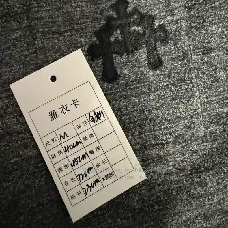Chrome Hearts CHROME HEARTS Size M Grey 30-character leather short sleeve Size US M / EU 48-50 / 2 - 8 Thumbnail