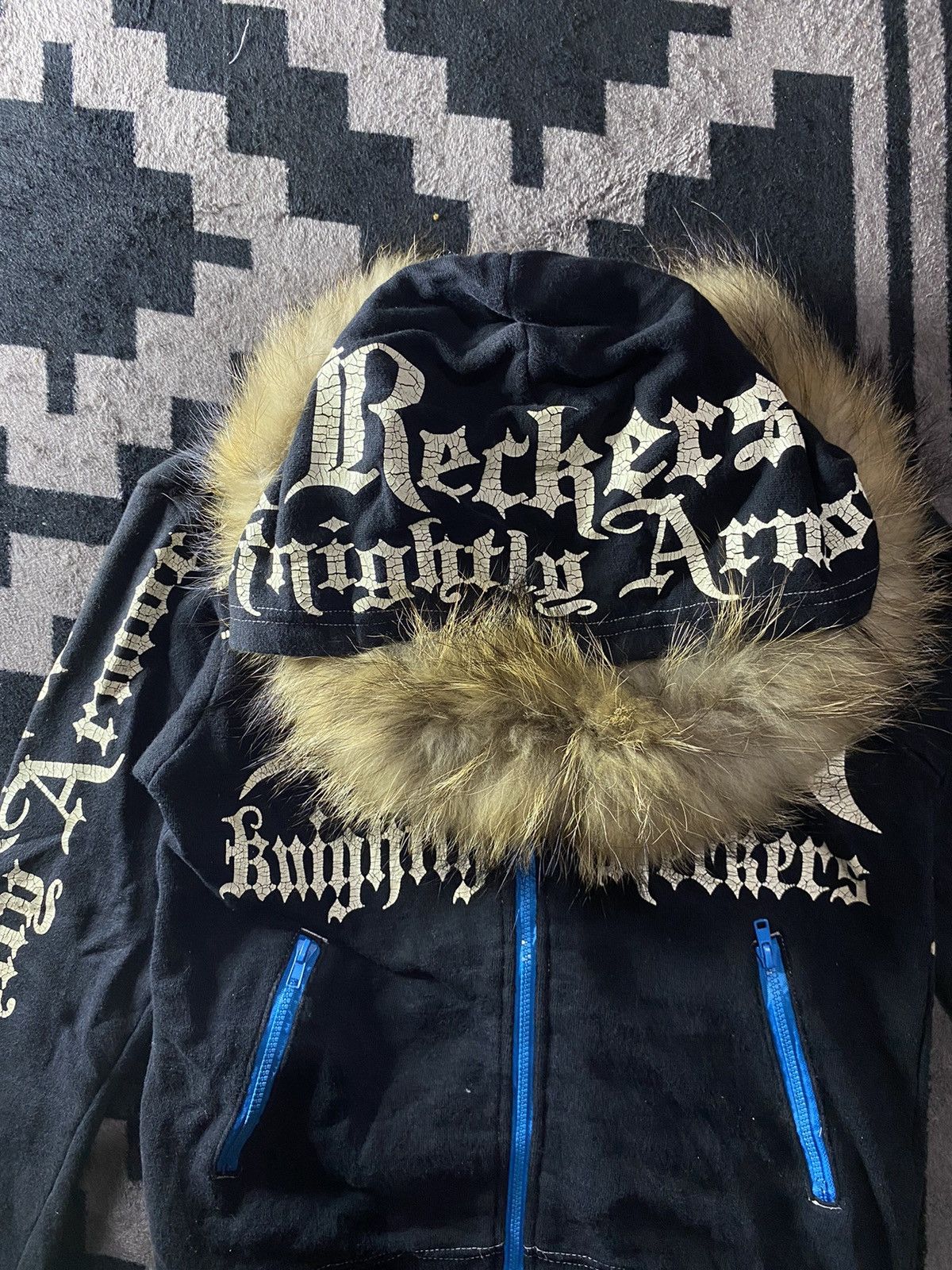 Isamu Katayama Backlash Vintage Reckers poem fur hoodie ifsixwasnine style Size US S / EU 44-46 / 1 - 4 Thumbnail