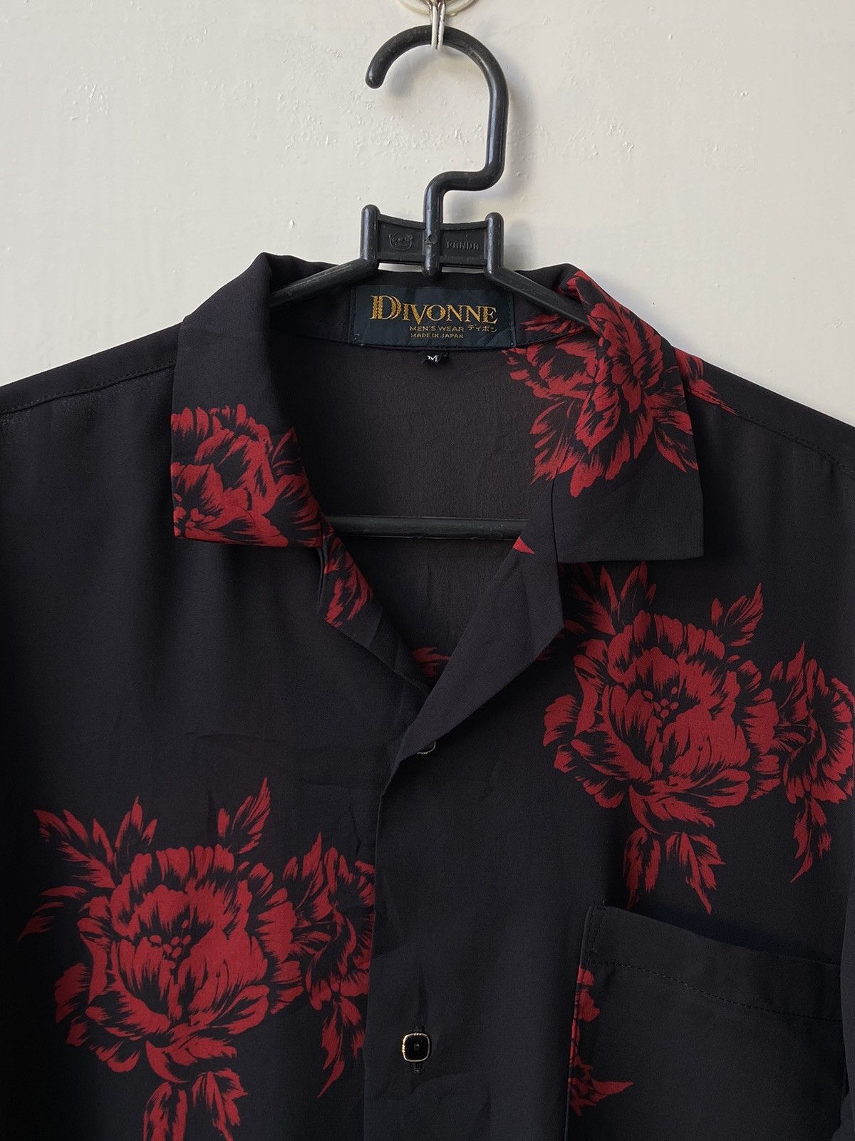 Designer × Japanese Brand DIVONNE Black Motive Shirt Size US S / EU 44-46 / 1 - 4 Thumbnail