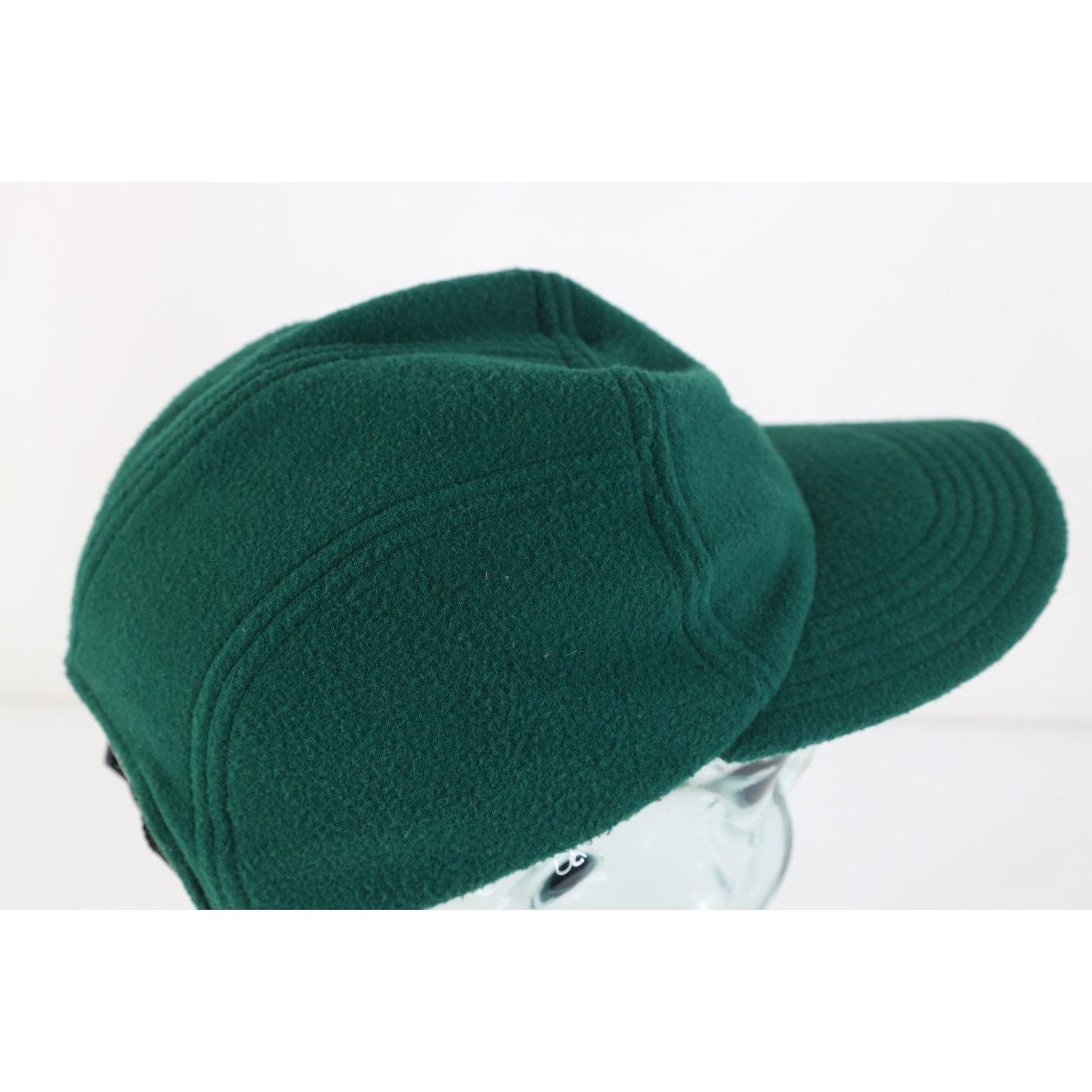 Vintage Vintage 90s Streetwear Blank Fleece 5 Panel Buckle Hat Size ONE SIZE - 4 Thumbnail
