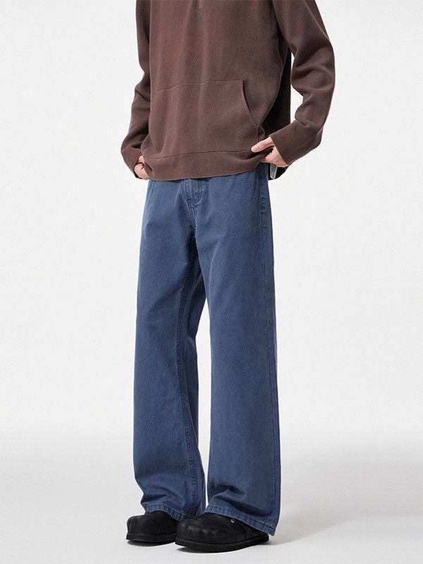 Japanese Brand Men's retro cleanfit loose straight leg jeans Size US 32 / EU 48 - 3 Thumbnail