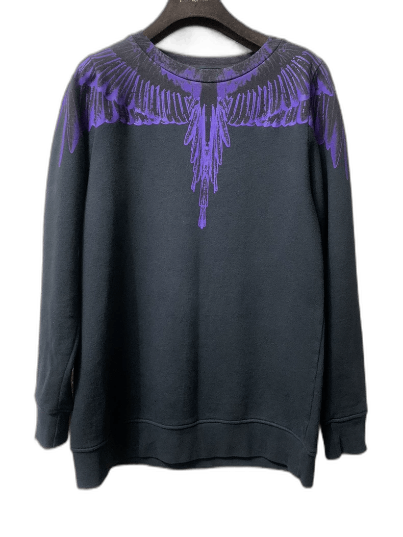 Marcelo Burlon Purple Wing Print Sweatshirt