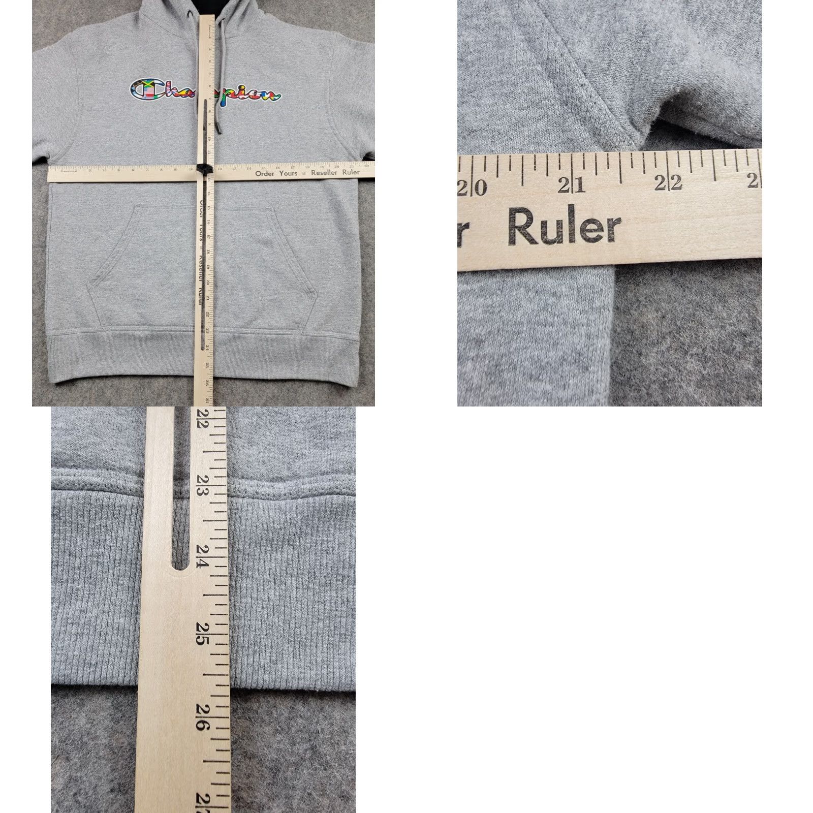 Champion Champion Hoodie Mens Medium Gray International Flags Logo Pullover Casual Mens Size US M / EU 48-50 / 2 - 8 Thumbnail