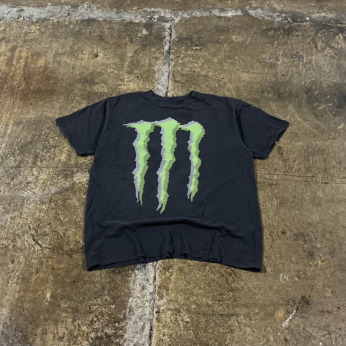 Affliction × Fox Racing × Vintage Crazy Y2K Monster Energy Grunge Goth Skater Logo Tee Shirt Size US M / EU 48-50 / 2 - 1 Thumbnail