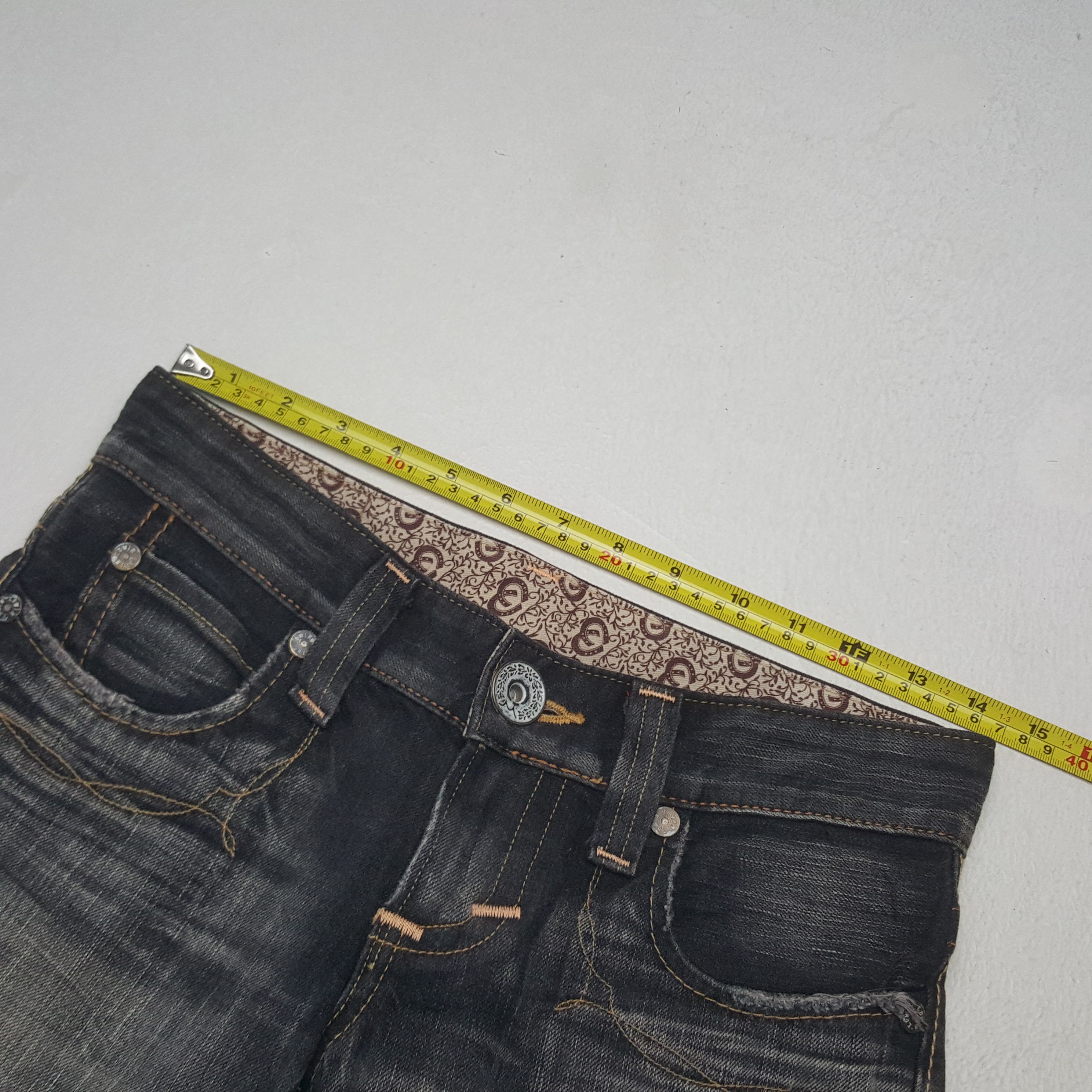 Edwin Vintage Edwin Japanese Black Denim Jeans Size 28" / US 6 / IT 42 - 7 Thumbnail