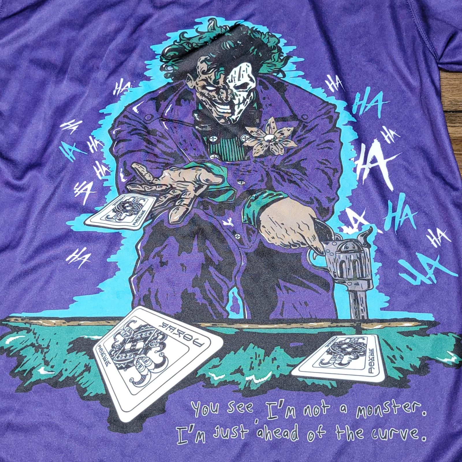 Other Batman Joker V-Neck Jersey "Why So Serious?" - Size Medium Size US M / EU 48-50 / 2 - 7 Thumbnail