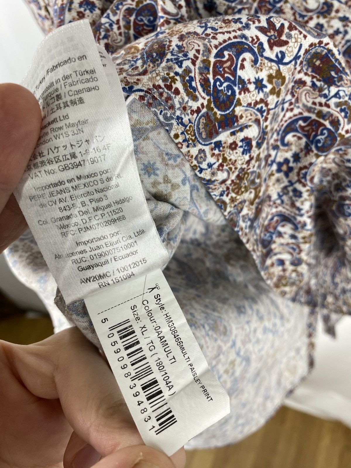 Hackett Hackett Paisley Printed Shirt Button Up size XL Size US XL / EU 56 / 4 - 10 Thumbnail