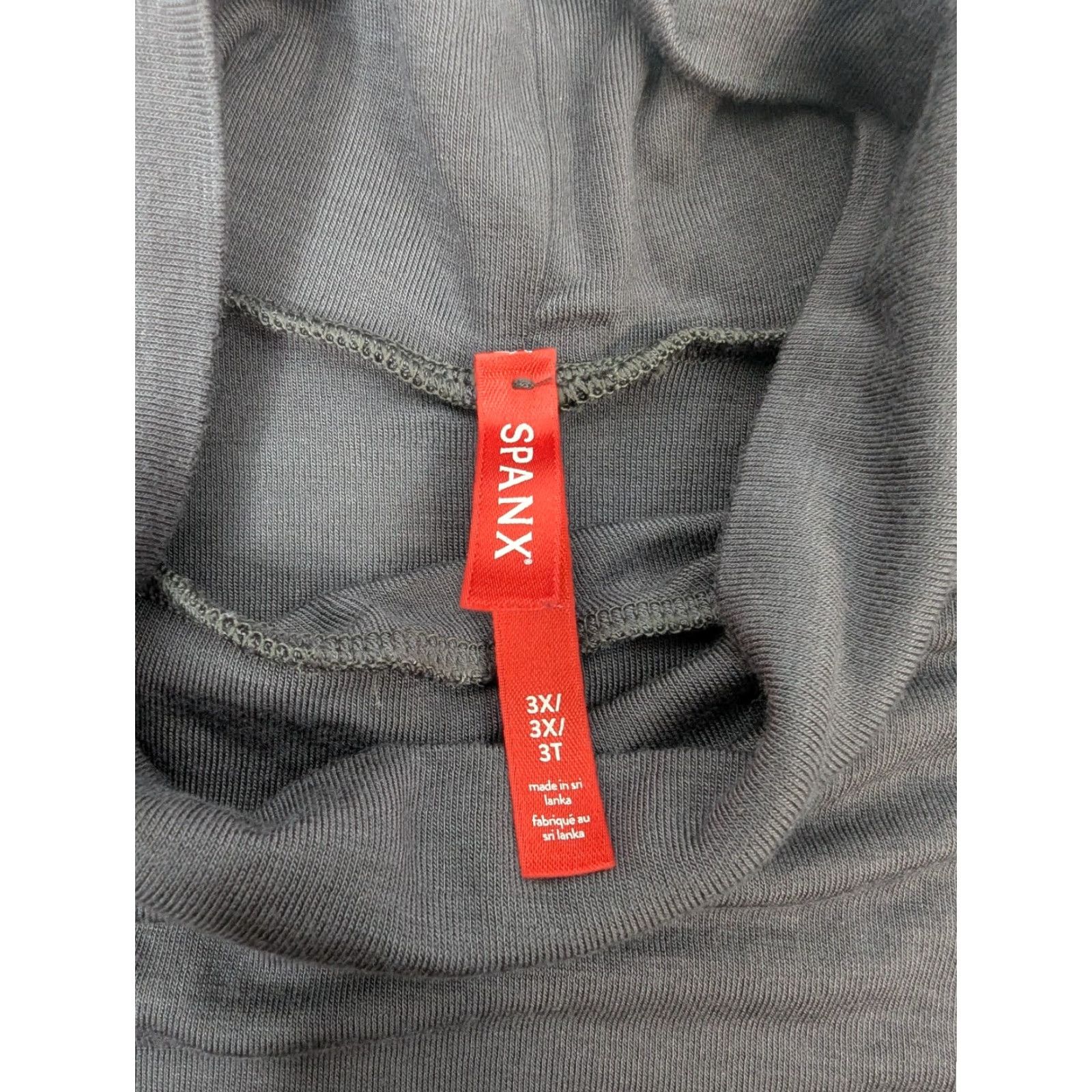 Spanx Spanx Better Base Long Sleeve Turtleneck Womens Size 3X Gray Black 10320R Size XXL / US 16-18 / IT 52-54 - 7 Thumbnail