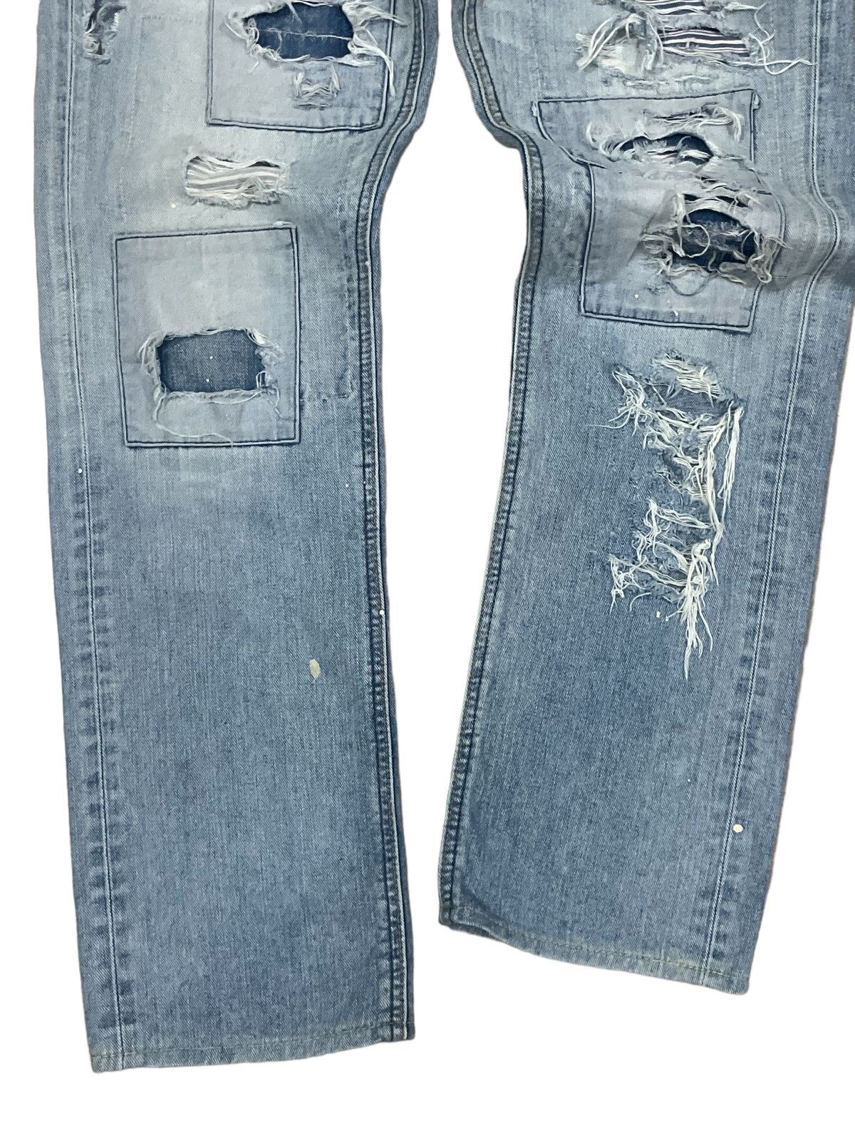 Lee Vintage 90s Lee Cowboy Rider Sanforized Boro Sishoko Jeans Size US 29 - 4 Thumbnail