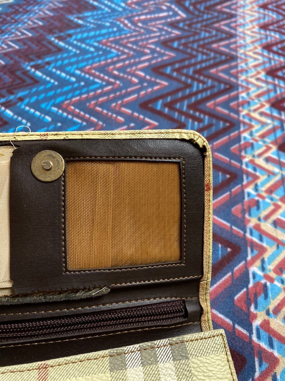 Burberry × Vintage Vintage Burberry Nova Check Leather Wallet Size ONE SIZE - 11 Thumbnail