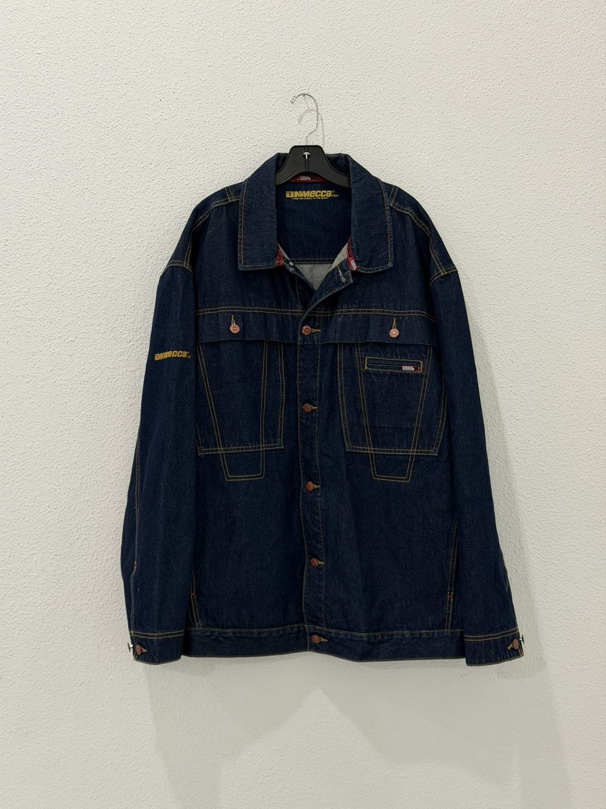 Mecca Y2K Mecca DNM Size XXL Heavy Denim Jean Jacket Urban Trucker Size US XXL / EU 58 / 5 - 2 Thumbnail