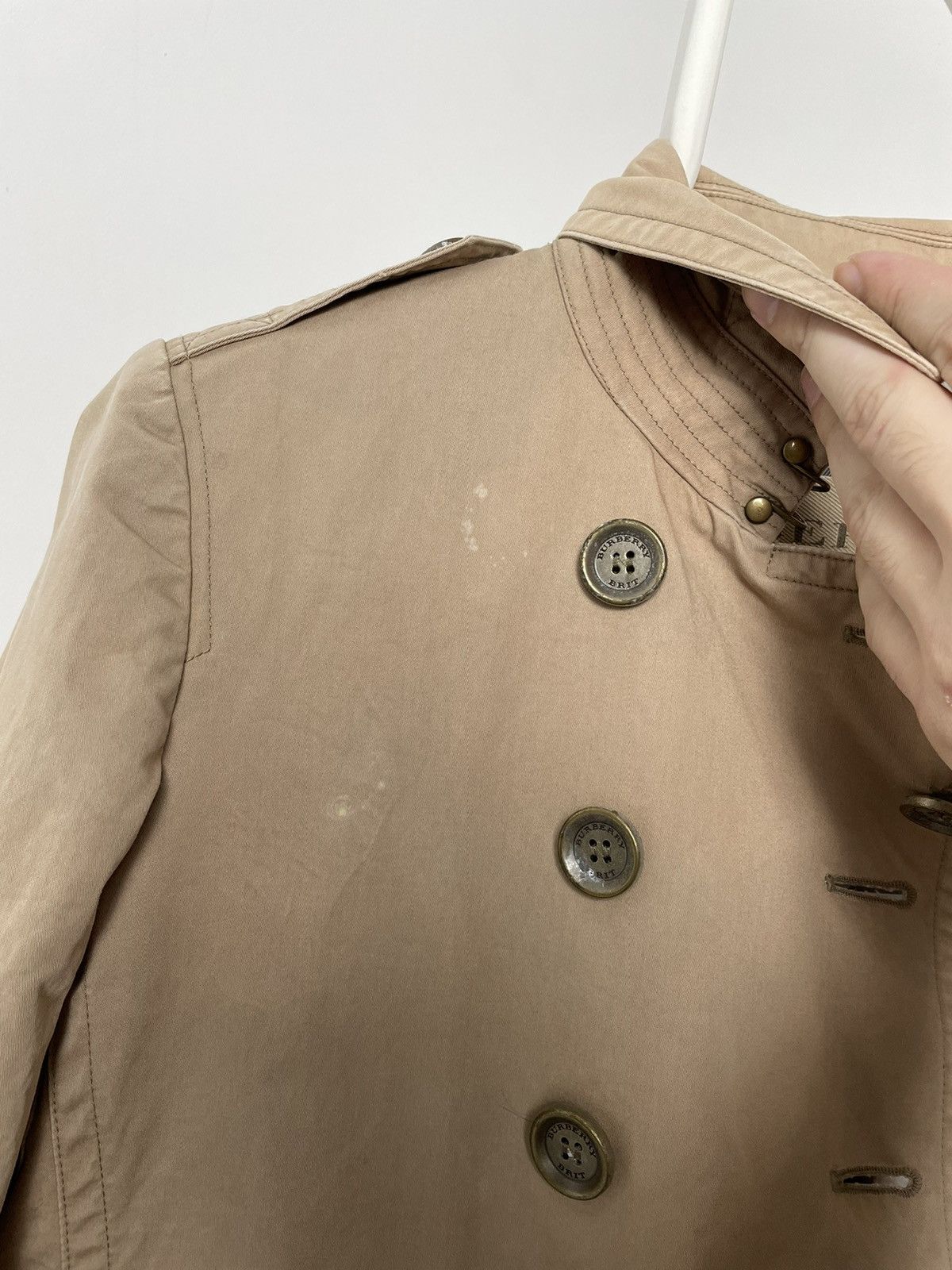 Burberry Burberry-Brit Trench Coat nova check Beige UK 10 USA 8 Size US XS / EU 42 / 0 - 11 Thumbnail