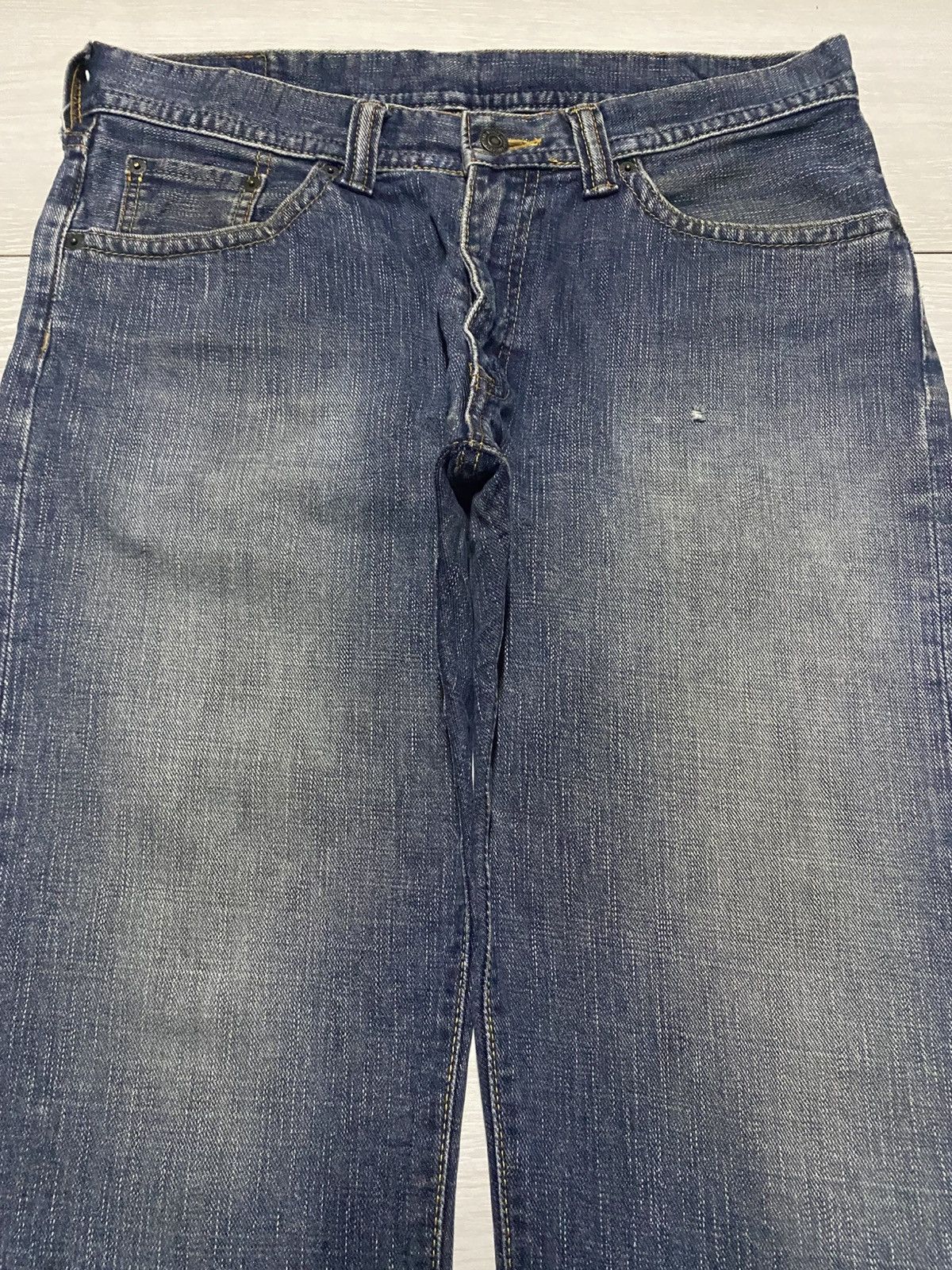 Japanese Brand Vintage Japanese Brand GL Heart Faded Wash Distressed Jeans Size US 34 / EU 50 - 3 Thumbnail