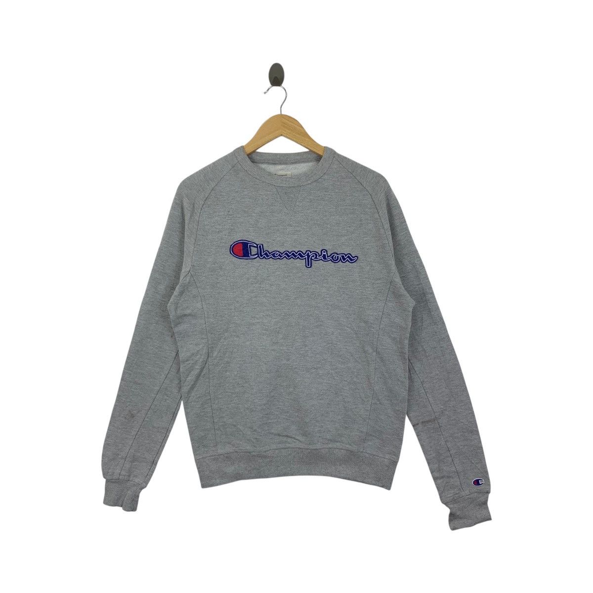 Champion Vintage CHAMPION USA Script Embroidered Brand Grey Size US S / EU 44-46 / 1 - 1 Thumbnail