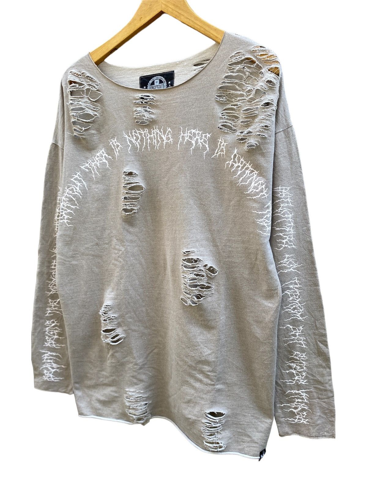 Driftout Distressed Seditionaries Grunge Punk Long Sleeve