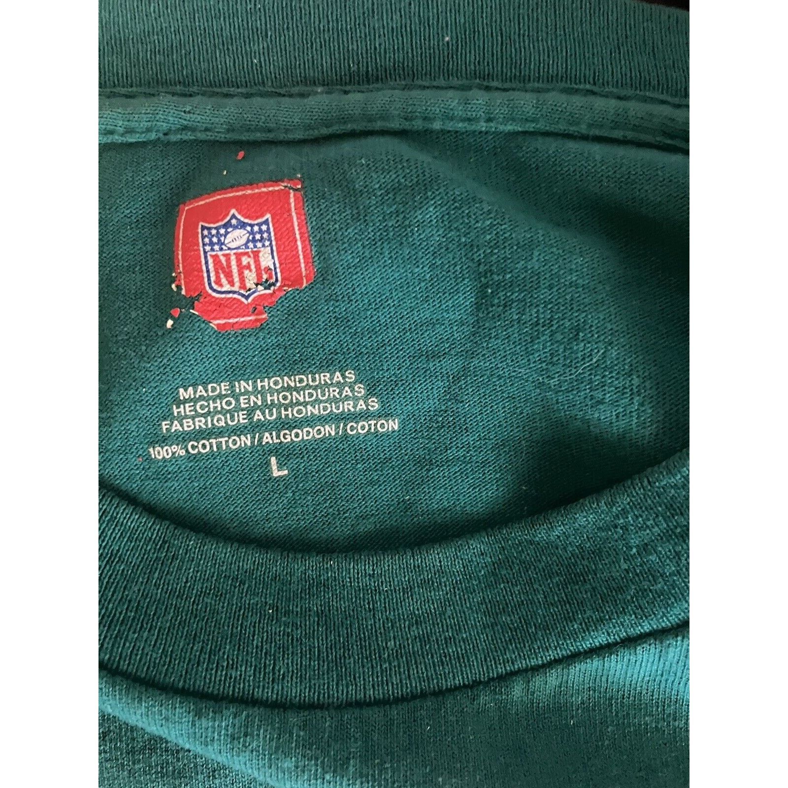 NFL Miami Dolphins Long Sleeve Shirt Mens LG NFL Green Size US L / EU 52-54 / 3 - 4 Thumbnail