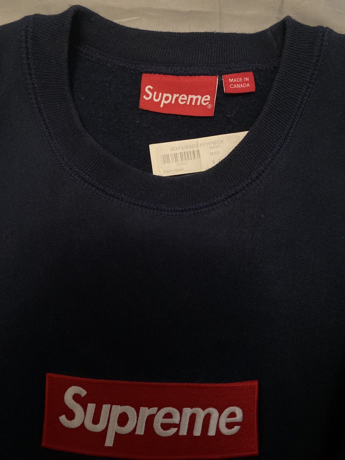 Supreme Supreme Box Logo Crew Neck FW2015 Size US M / EU 48-50 / 2 - 10 Thumbnail