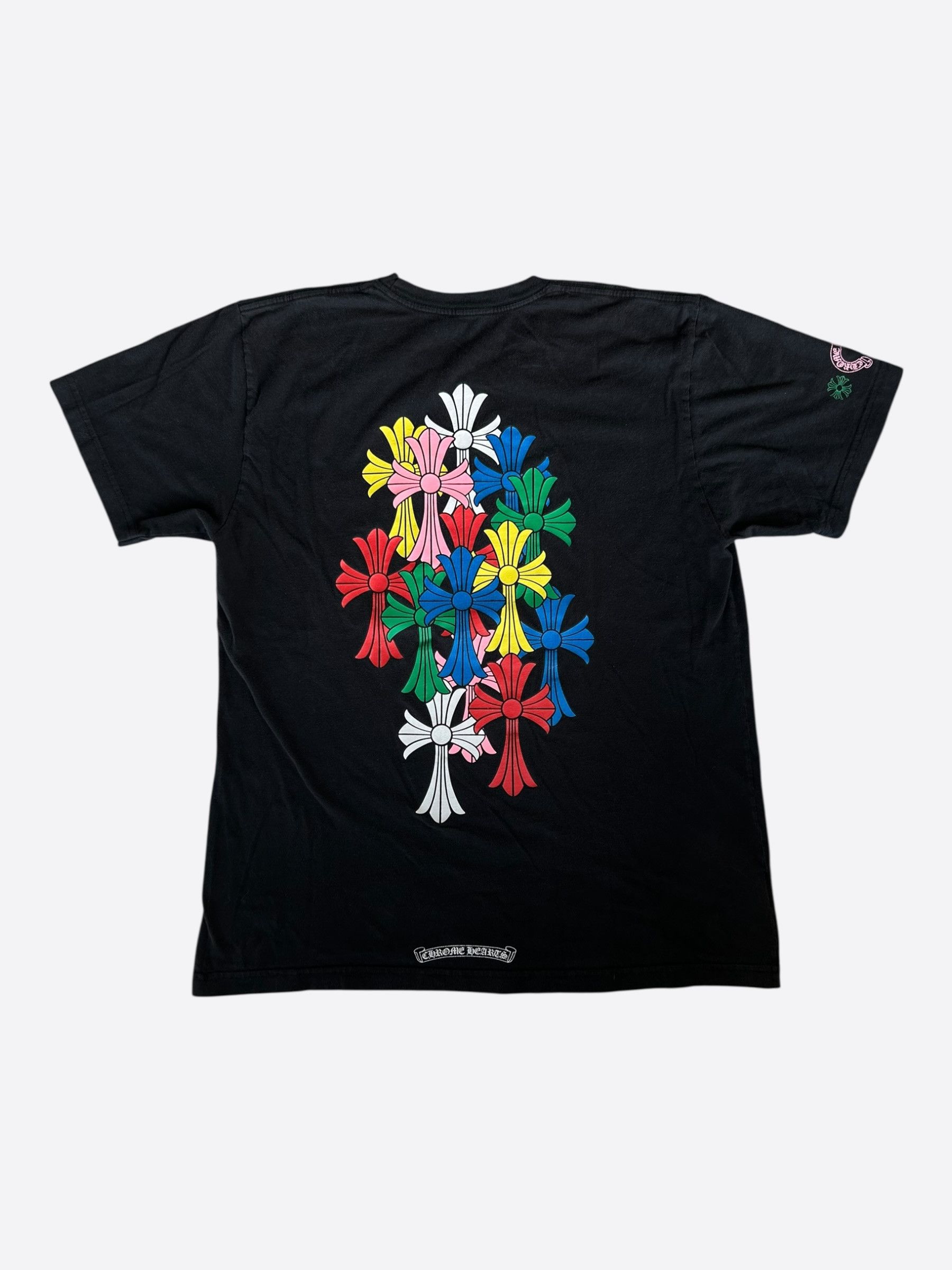 Chrome Hearts Chrome Hearts Black Multicolor Cross Logo T-Shirt Size US L / EU 52-54 / 3 - 2 Thumbnail