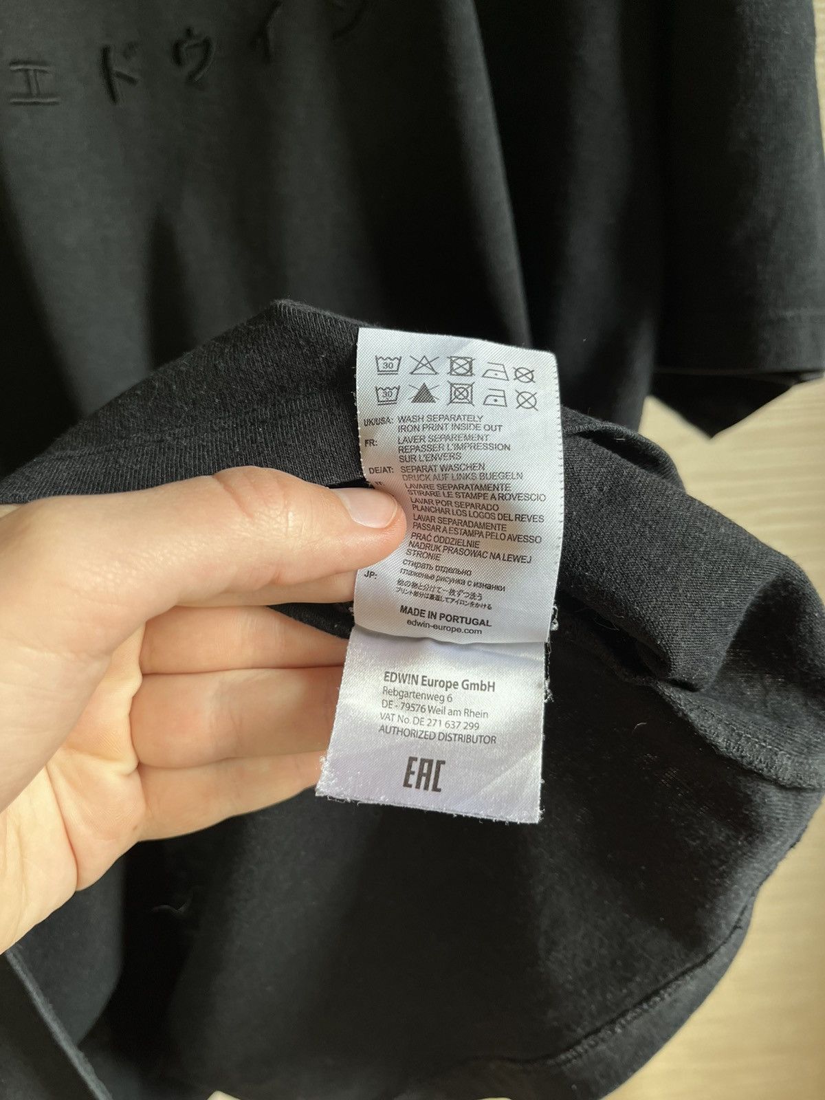 Edwin Edwin Japan Men’s Katakana Embriodery T-Shirt Size US M / EU 48-50 / 2 - 7 Thumbnail