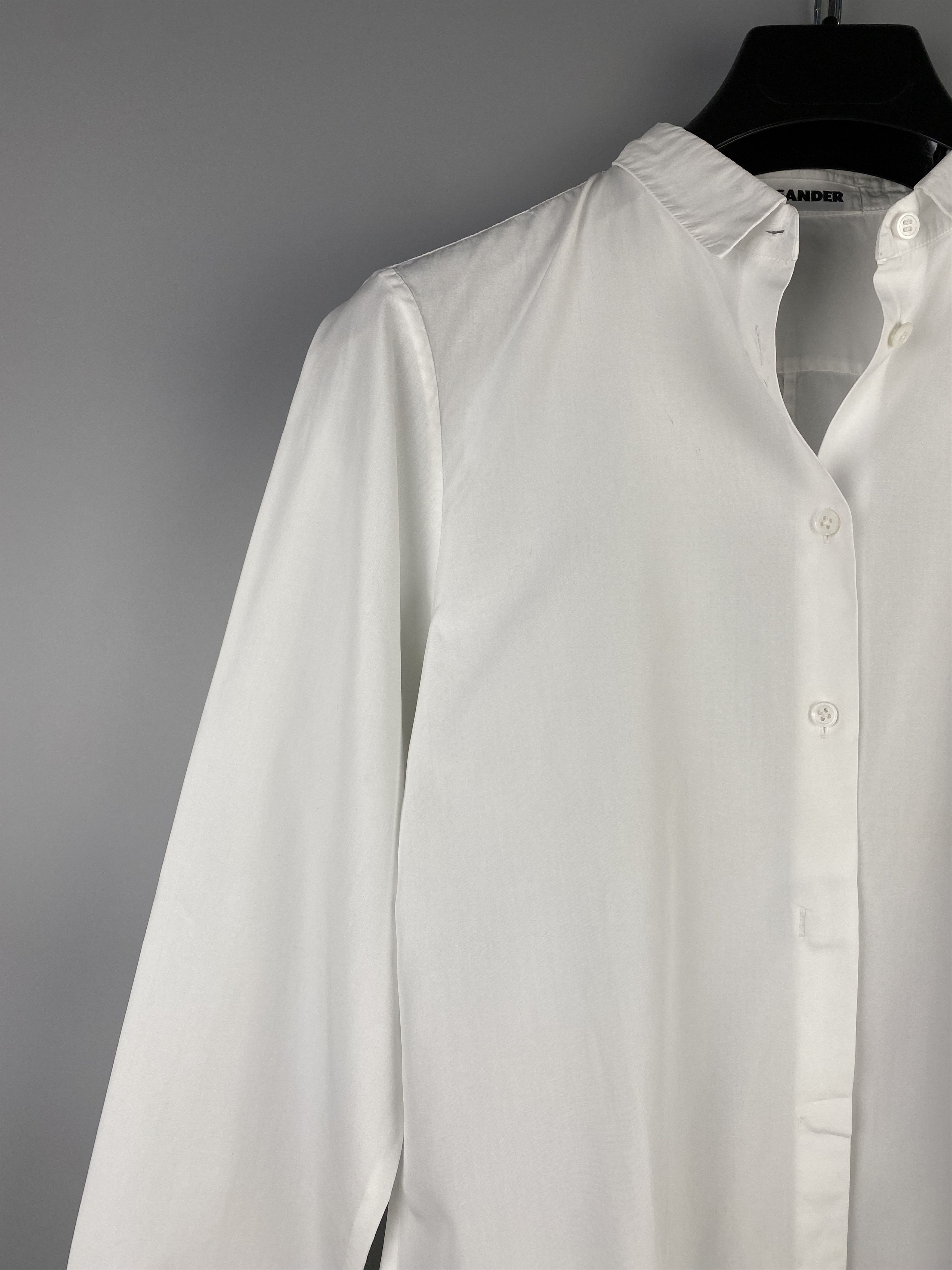 Jil Sander Jil Sander Womens White Button Casual Shirt Size S / US 4 / IT 40 - 4 Thumbnail