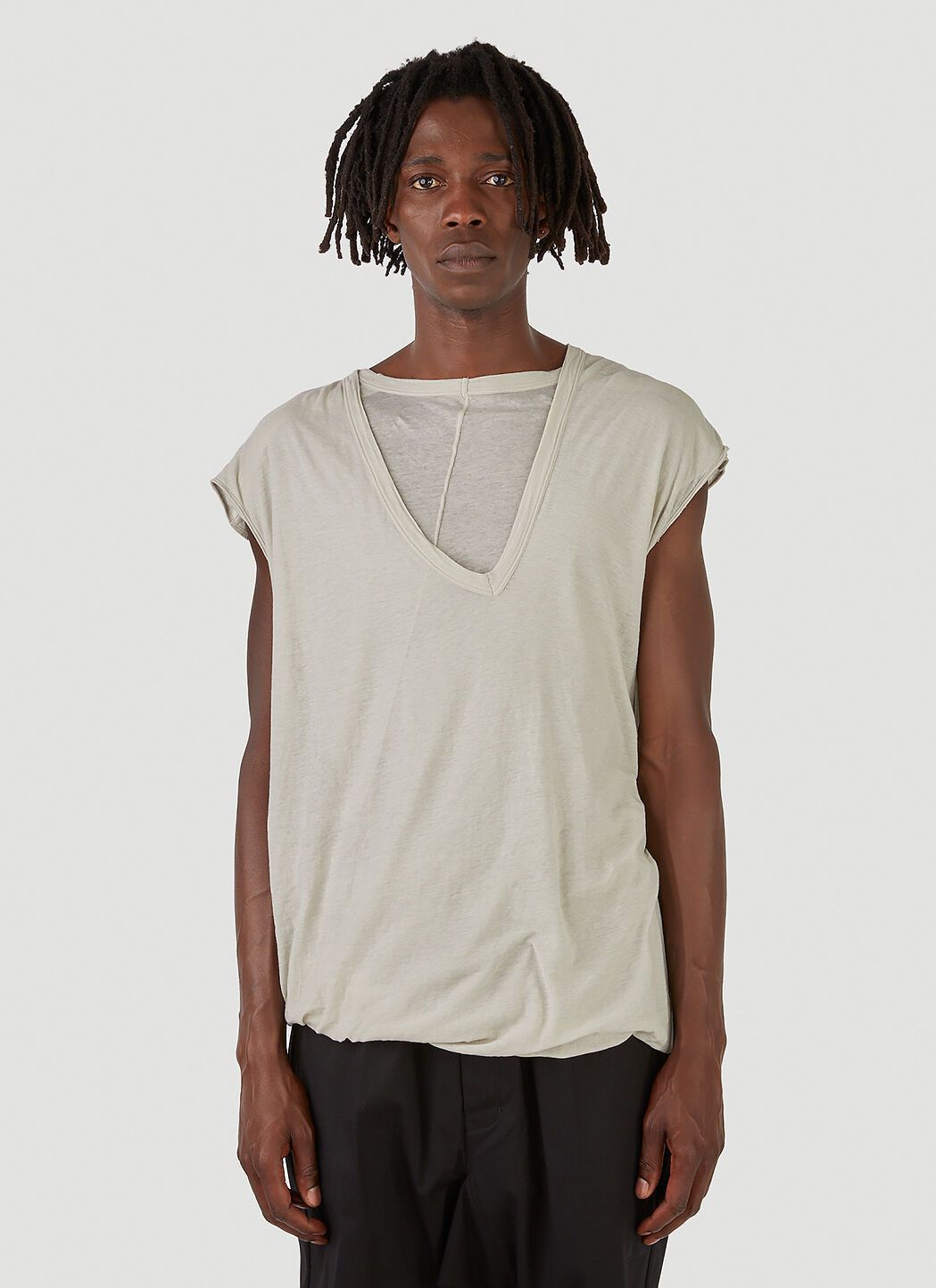 RICK OWENS DYLAN TEE - SS20 TECUATL • E S S A P M I