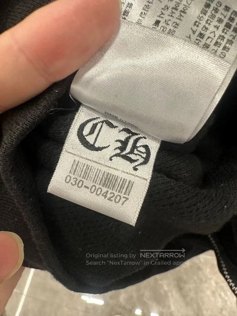 Black Chrome Hearts Zip Hoodie.