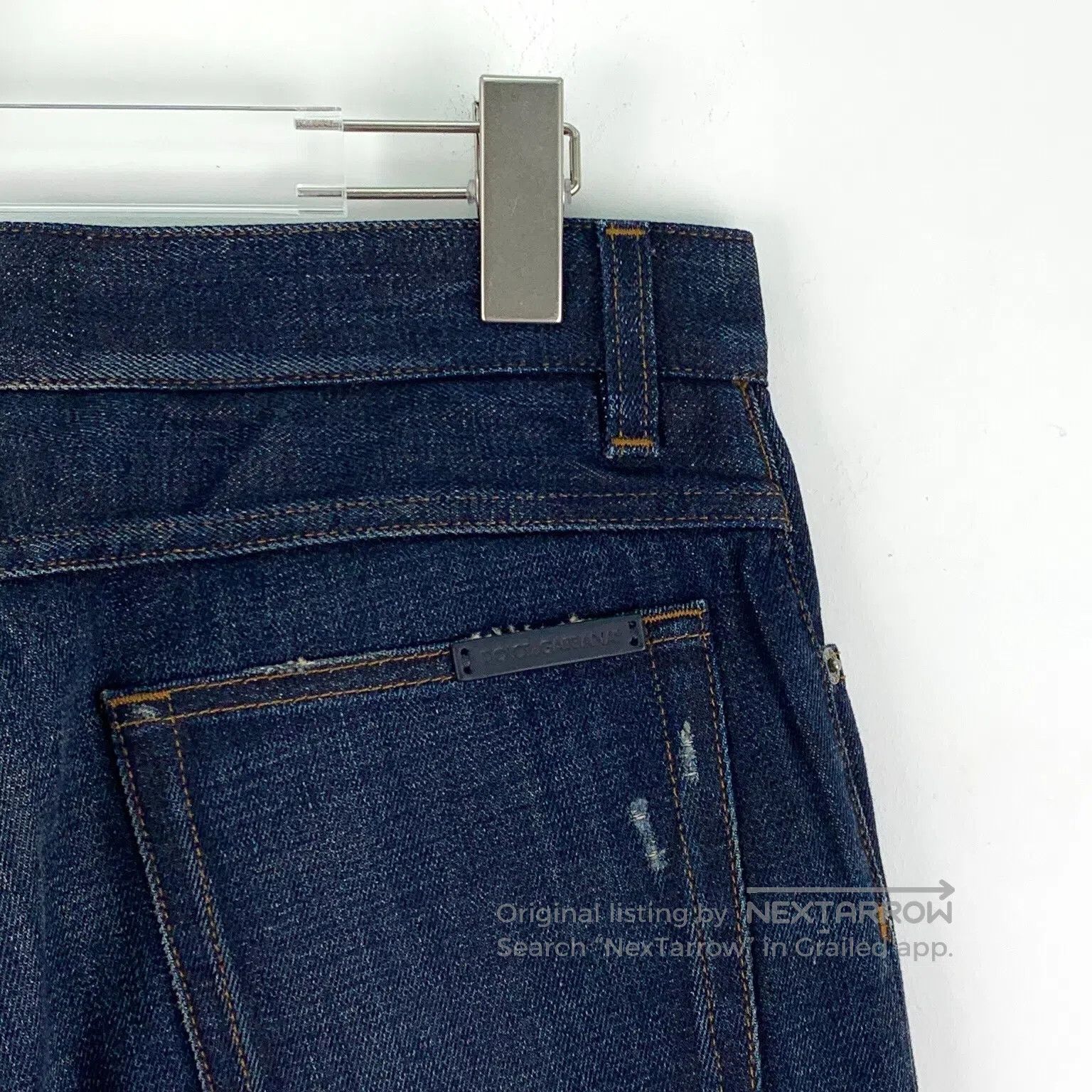 Dolce & Gabbana Dolce Gabbana Dark Blue Destroyed Design Casual Denim Long Size US 28 / EU 44 - 5 Thumbnail