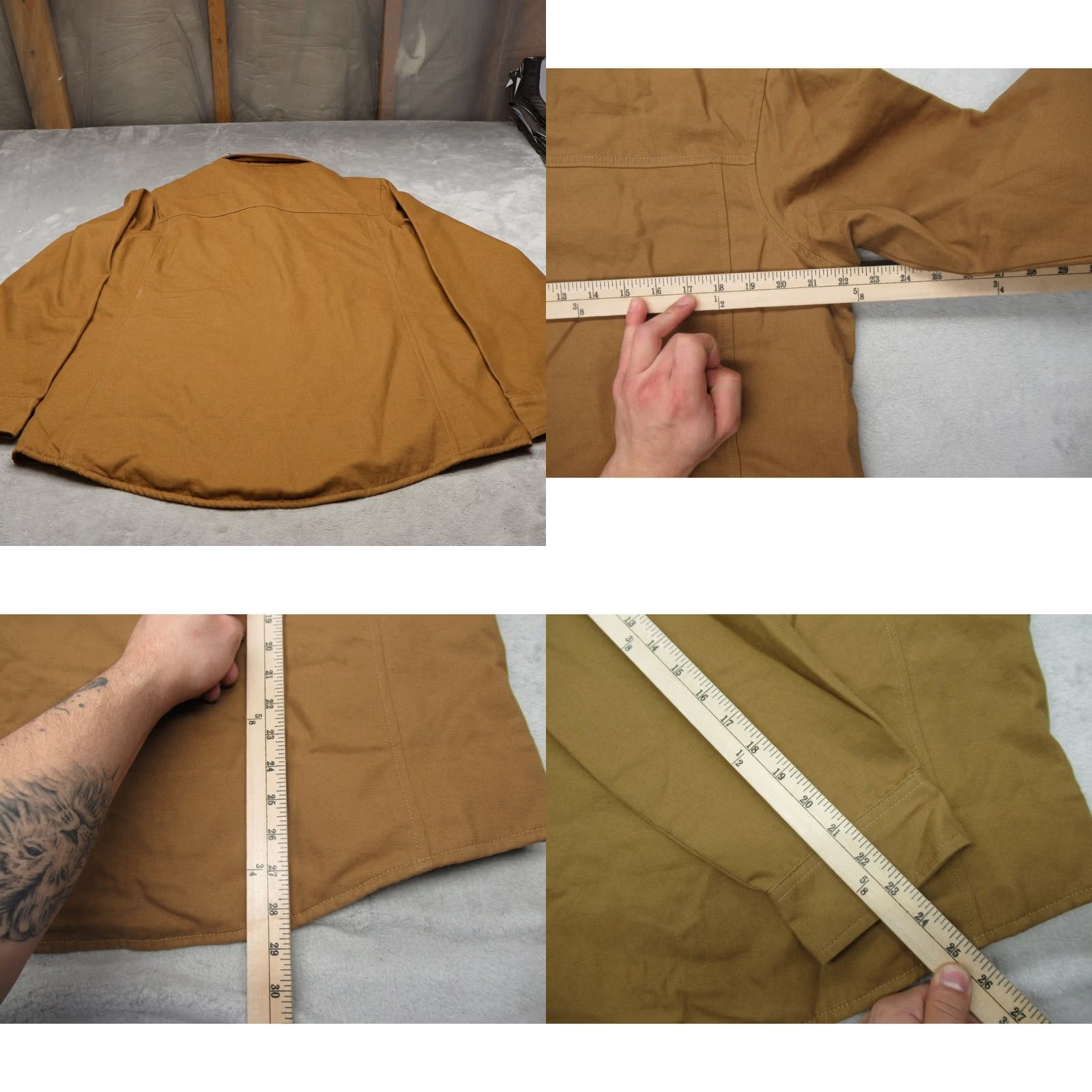 Dickies Dickies Shirt Jacket Womens XL Brown Canvas Duck Hooded Utility Field Outdoor Regular Jacket Womens XL Brown Canvas Duck Hooded Utility Field Outdoor Size XL / US 12-14 / IT 48-50 - 9 Thumbnail