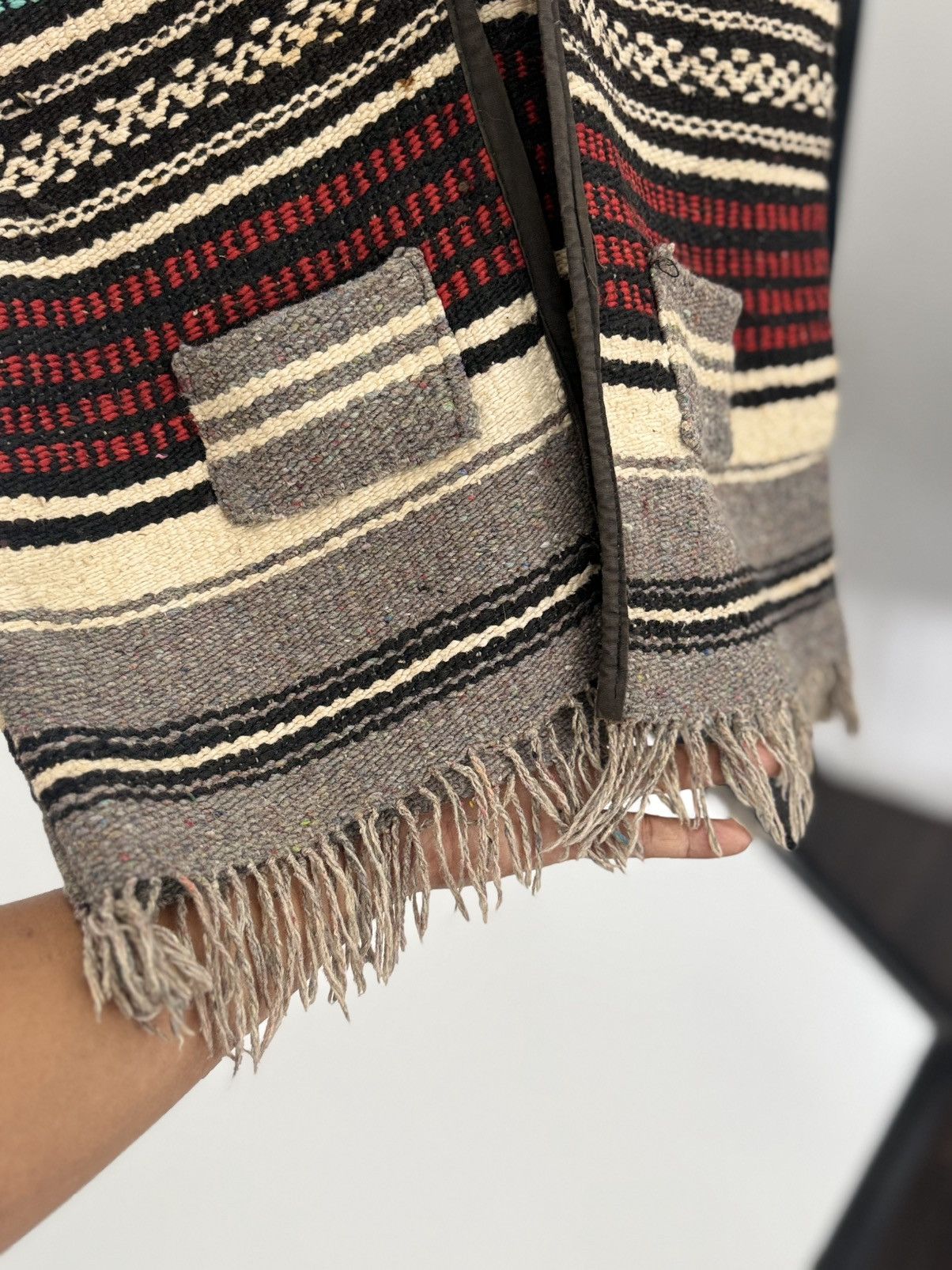 Native 🔥 Vintage Peruvian People Blanket Buttonless Vest One Size Size US S / EU 44-46 / 1 - 3 Thumbnail