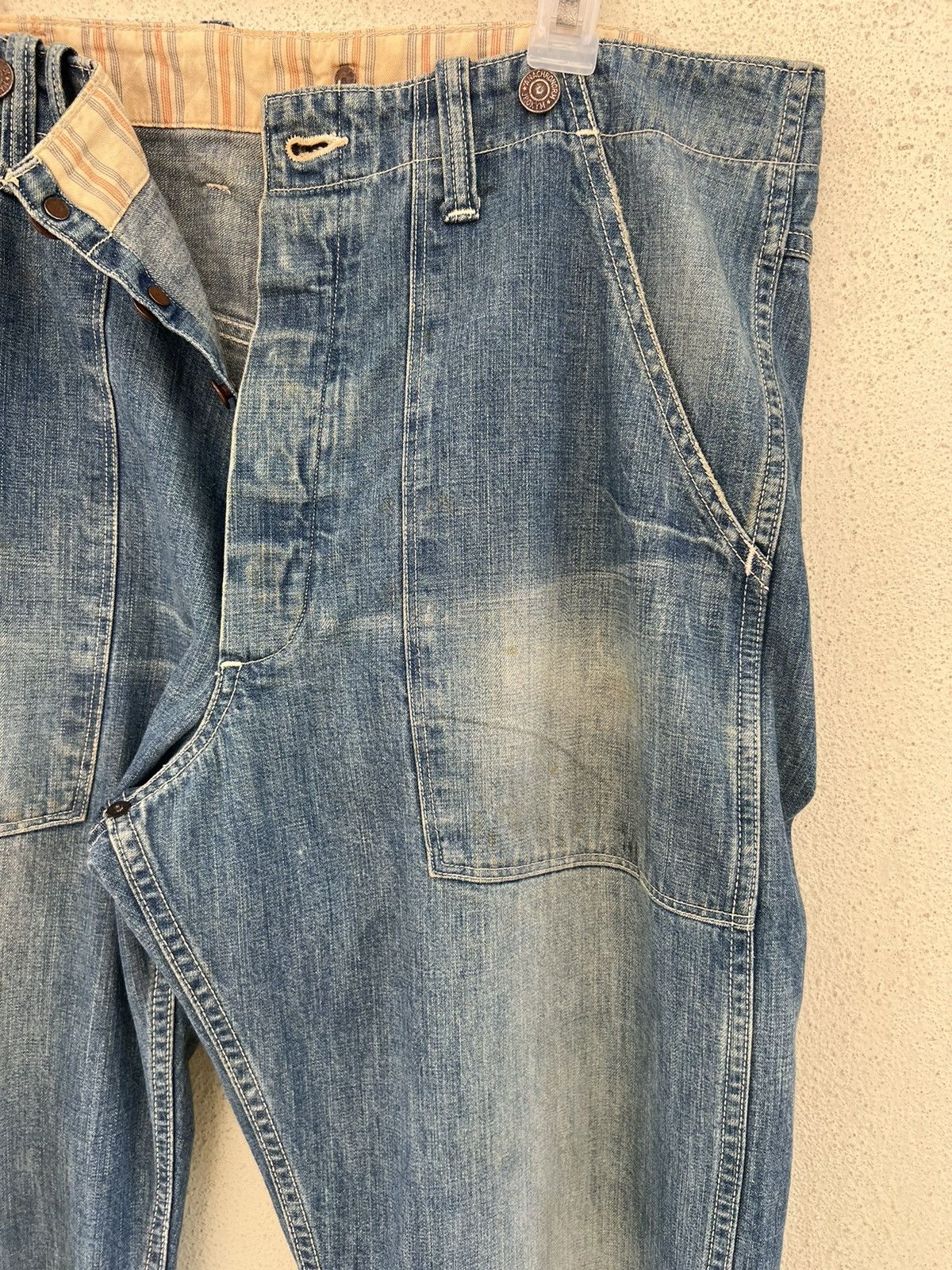 ANACHRONORM Anachronorm Japan Dirty Muddy Denim Distress Mine Jeans Size US 36 / EU 52 - 11 Thumbnail