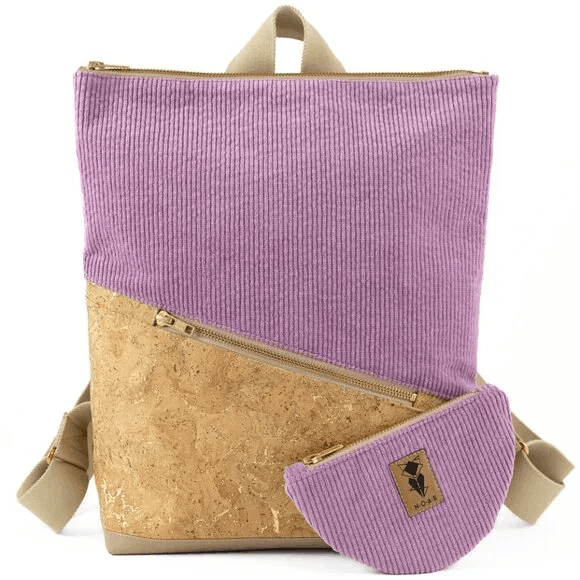 Other HANDMADE Noas Berlin Purple Corduroy Gold Cork Backpack Size ONE SIZE - 1 Thumbnail