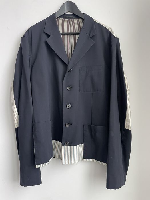 Yohji Yamamoto Pour Homme SS 1993 Wool Gabardine Contrast Paneling ...