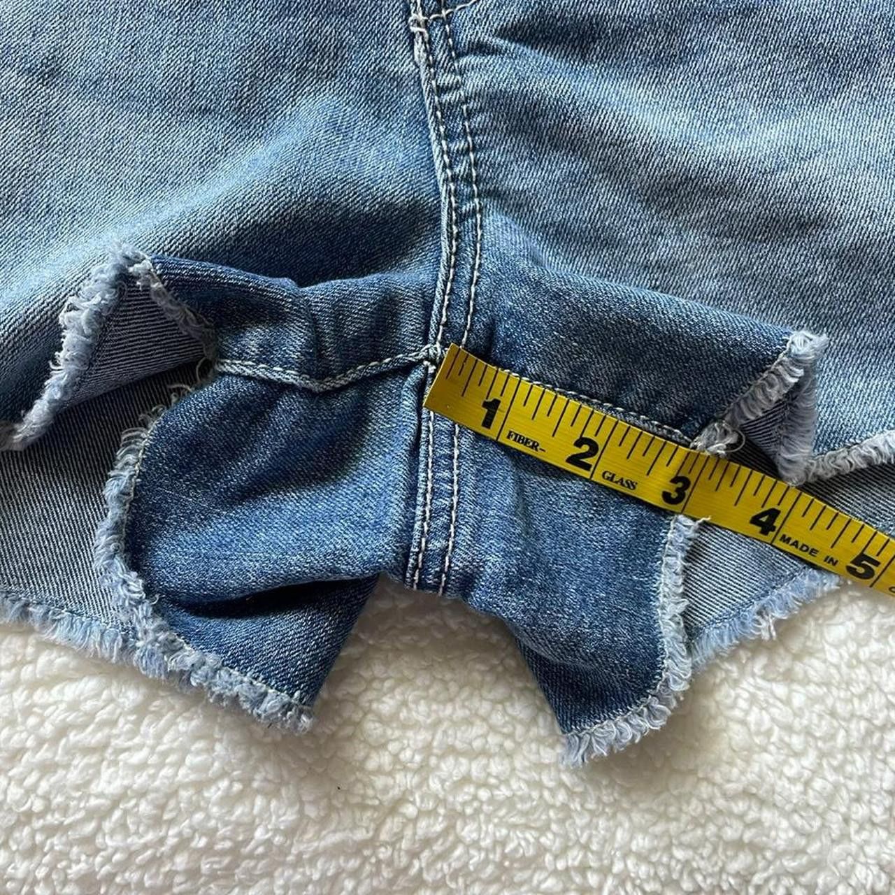 Seven 7 Seven7 denim mini shorts with lacy details Size 31" - 6 Thumbnail