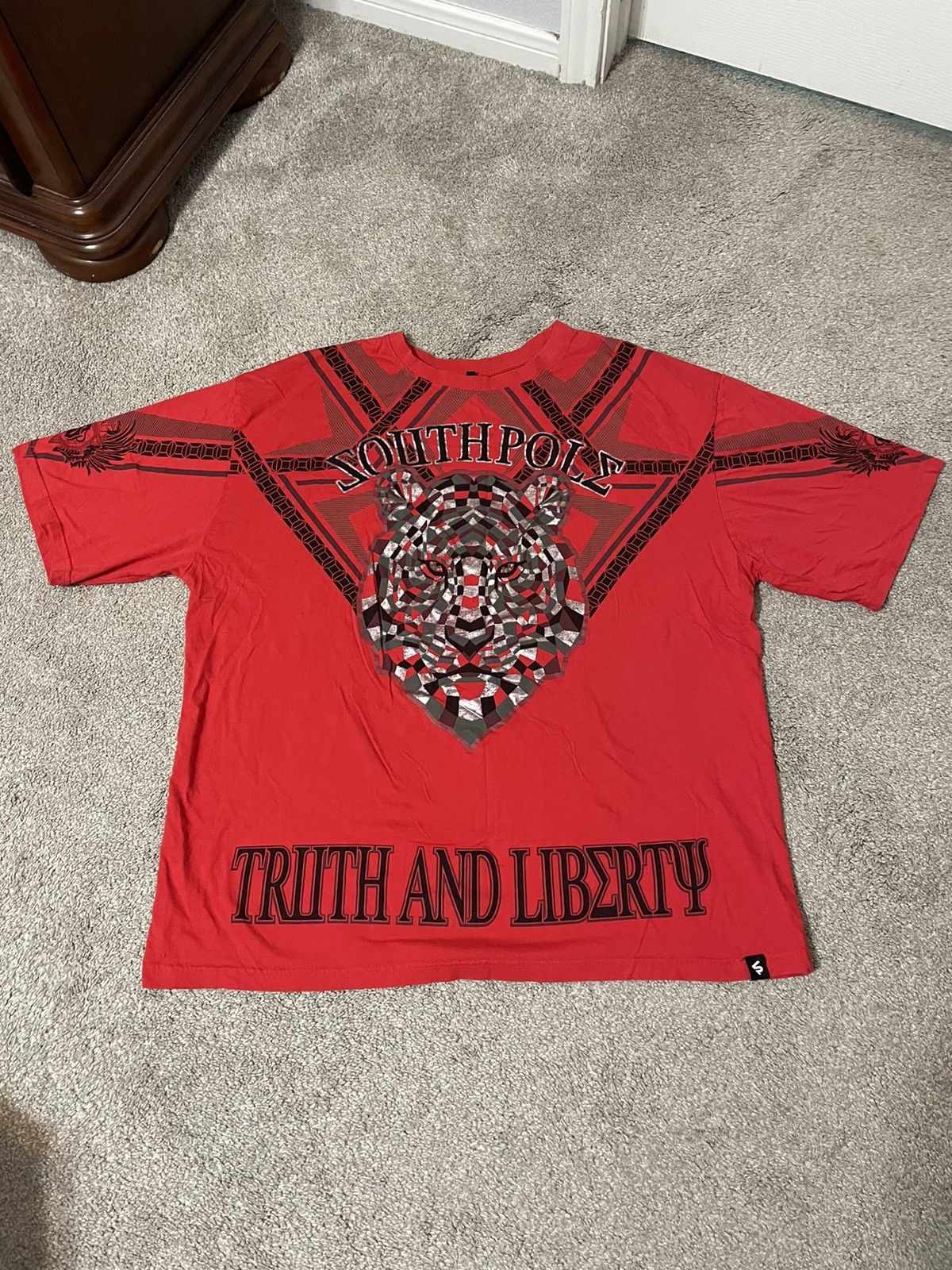 Southpole × Vintage Vintage Y2k Southpole Lion Graphic T Shirt Mens Size 4XL red Size US XXL / EU 58 / 5 - 2 Thumbnail