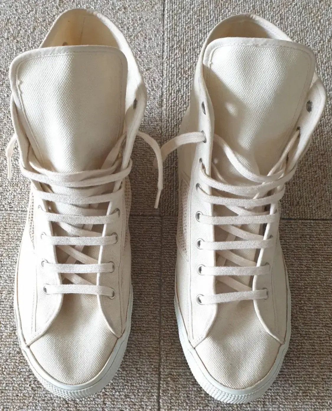 Helmut Lang Helmut Lang 00s Canvas High Top Sneakers Size US 7 / EU 40 - 1 Thumbnail