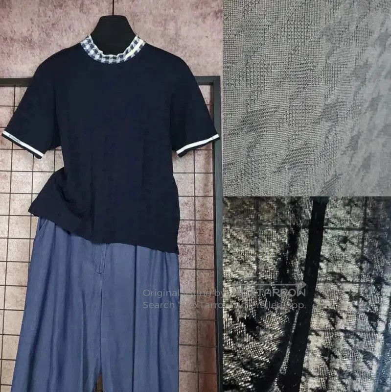 Burberry Burberry Women's Navy Cotton Knitted Sweater. Size M / US 6-8 / IT 42-44 - 1 Thumbnail