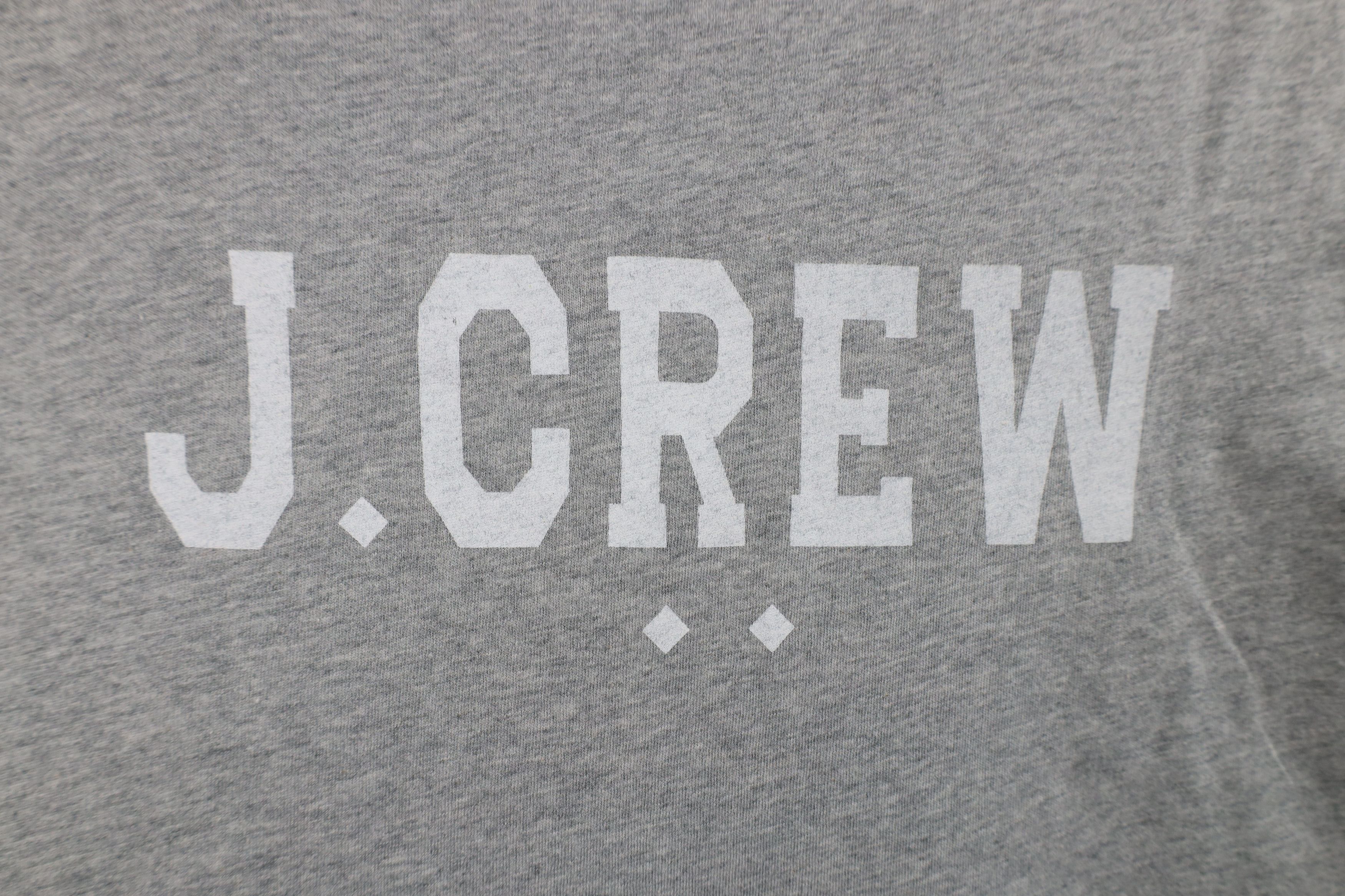 J.Crew × Vintage Vintage Y2K J Crew Spell Out Short Sleeve T-Shirt Gray Size US L / EU 52-54 / 3 - 4 Thumbnail