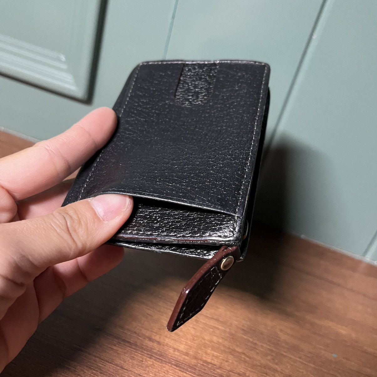 Vivienne Westwood VIVIENNE WESTWOOD Orb Logo Coin Case Black Leather Size ONE SIZE - 11 Thumbnail