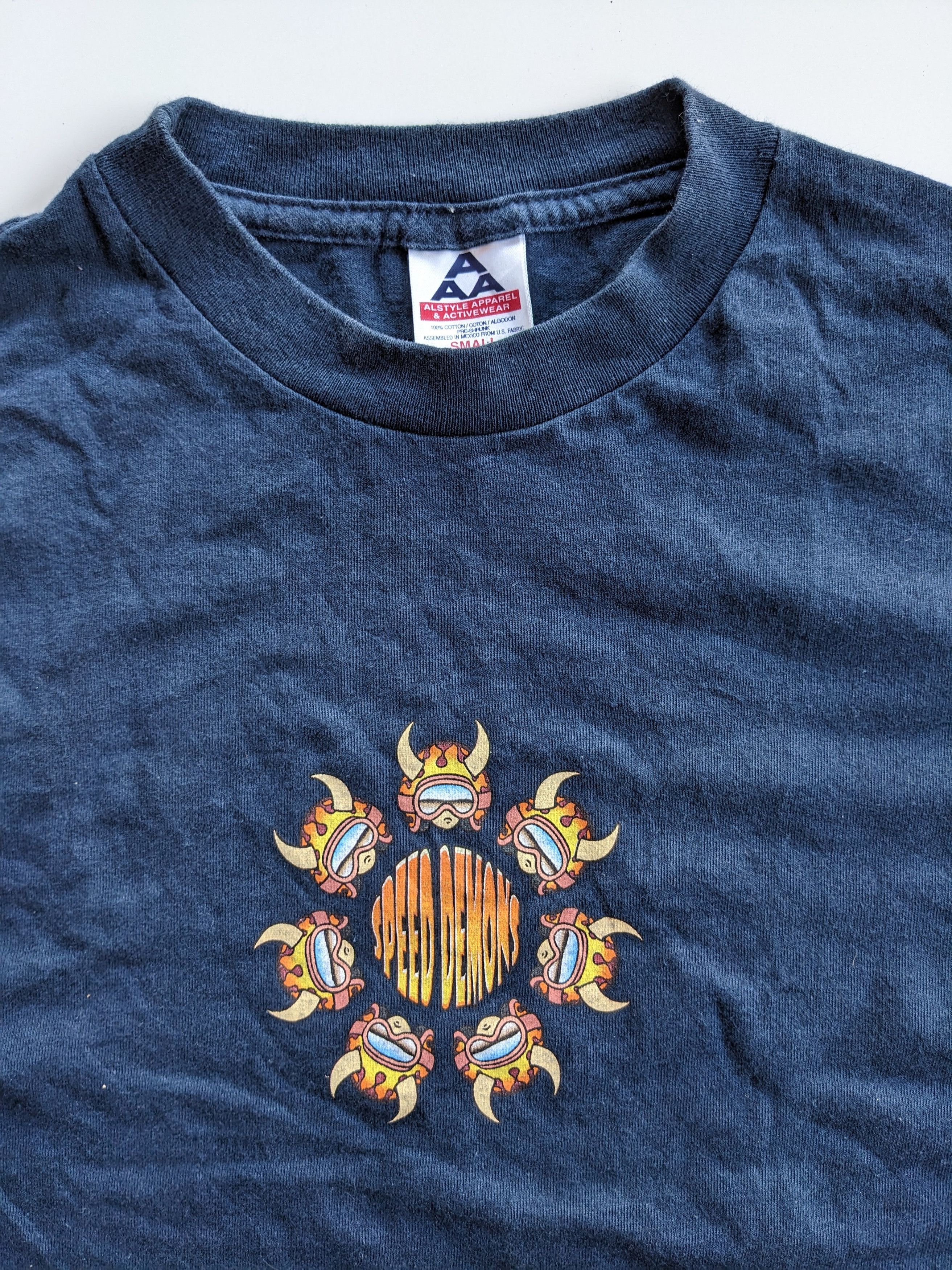 Shorty's Skateboards × Vintage Vintage 90s Speed Demon skate shirt Size US S / EU 44-46 / 1 - 3 Thumbnail